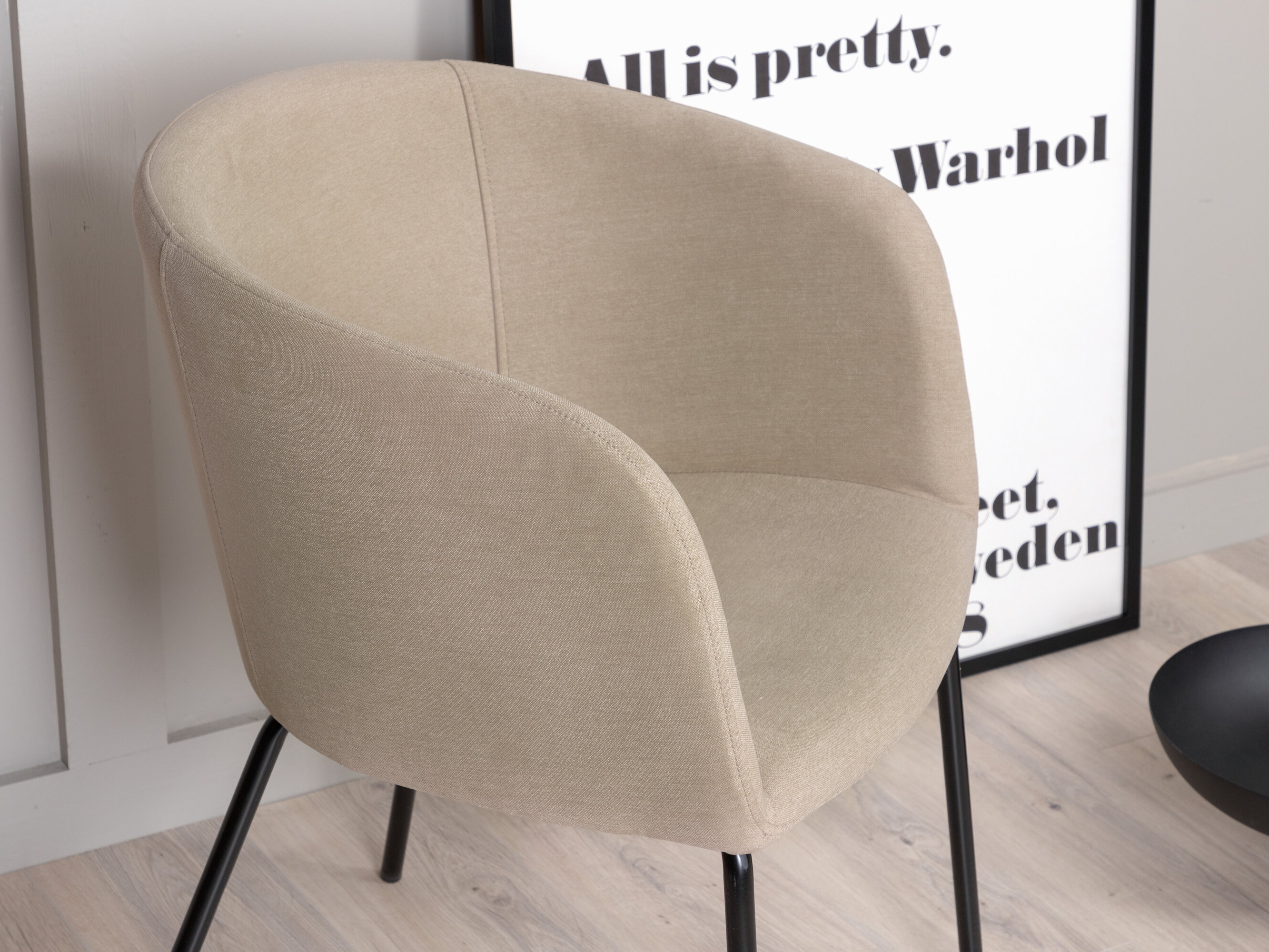 Chair Dallas 2603 (Beige + Black)