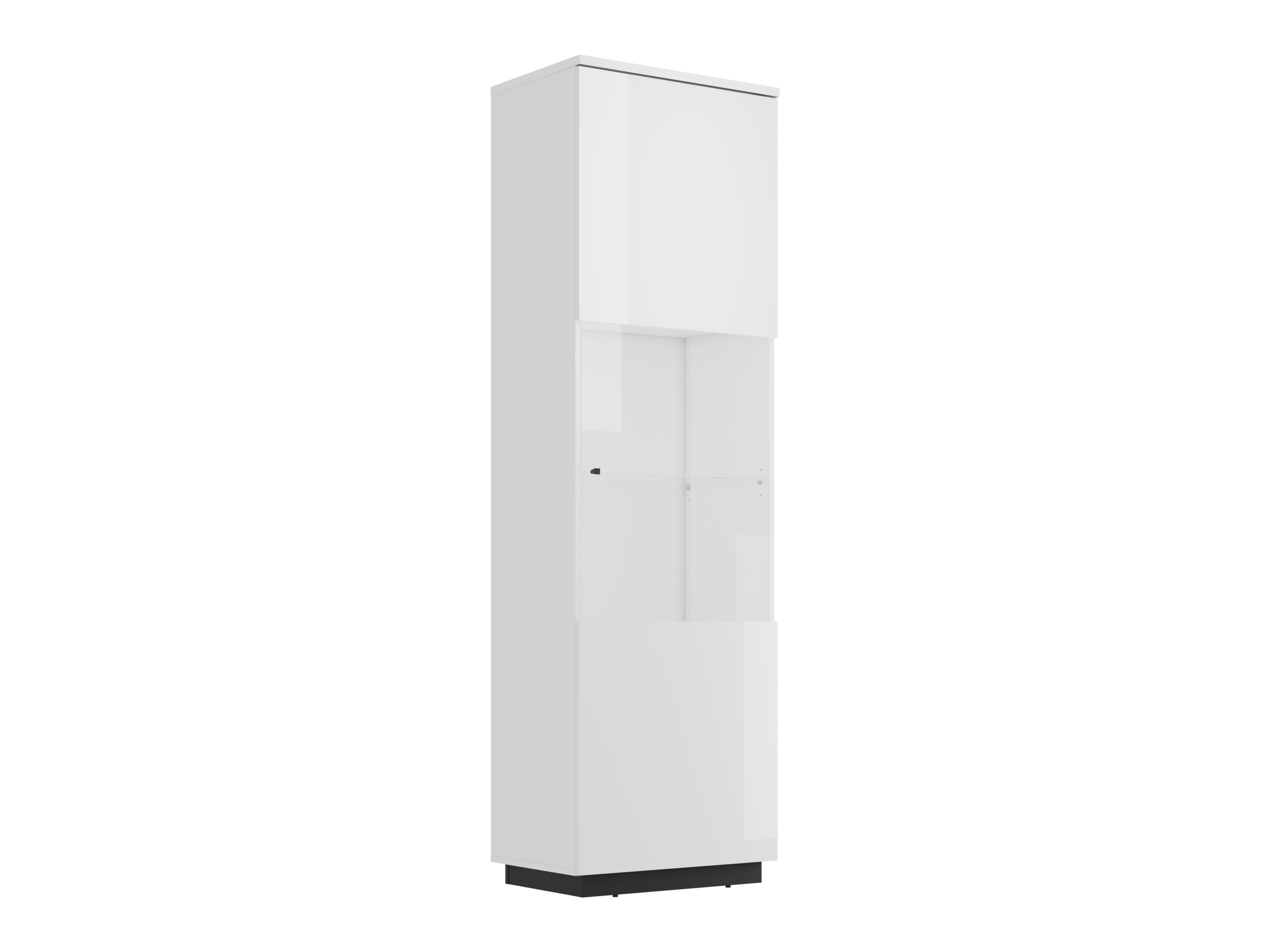 Bookcase Talevaro 101 (White + Glossy white)