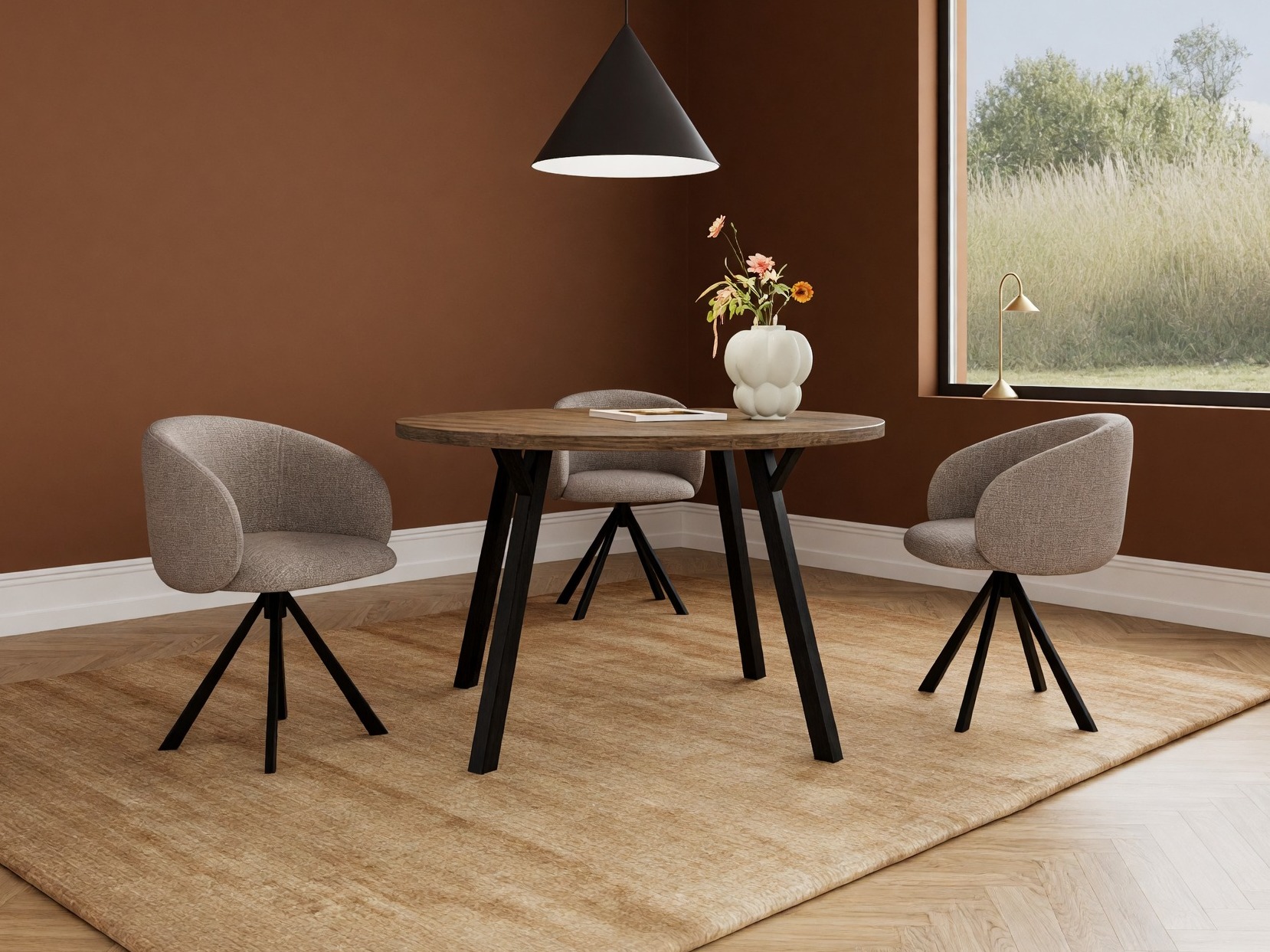 Chair Norsica 1111 (Grey brown)