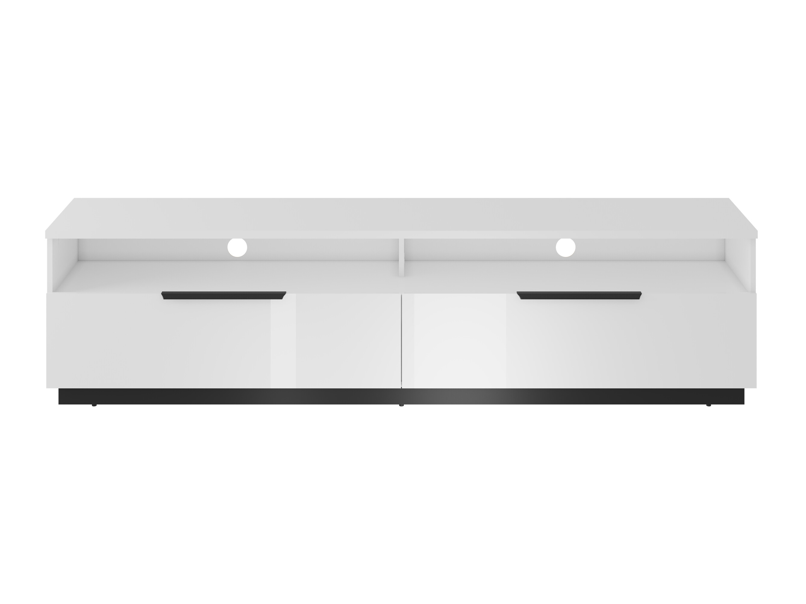 TV stand Talevaro 102 (White + Glossy white)