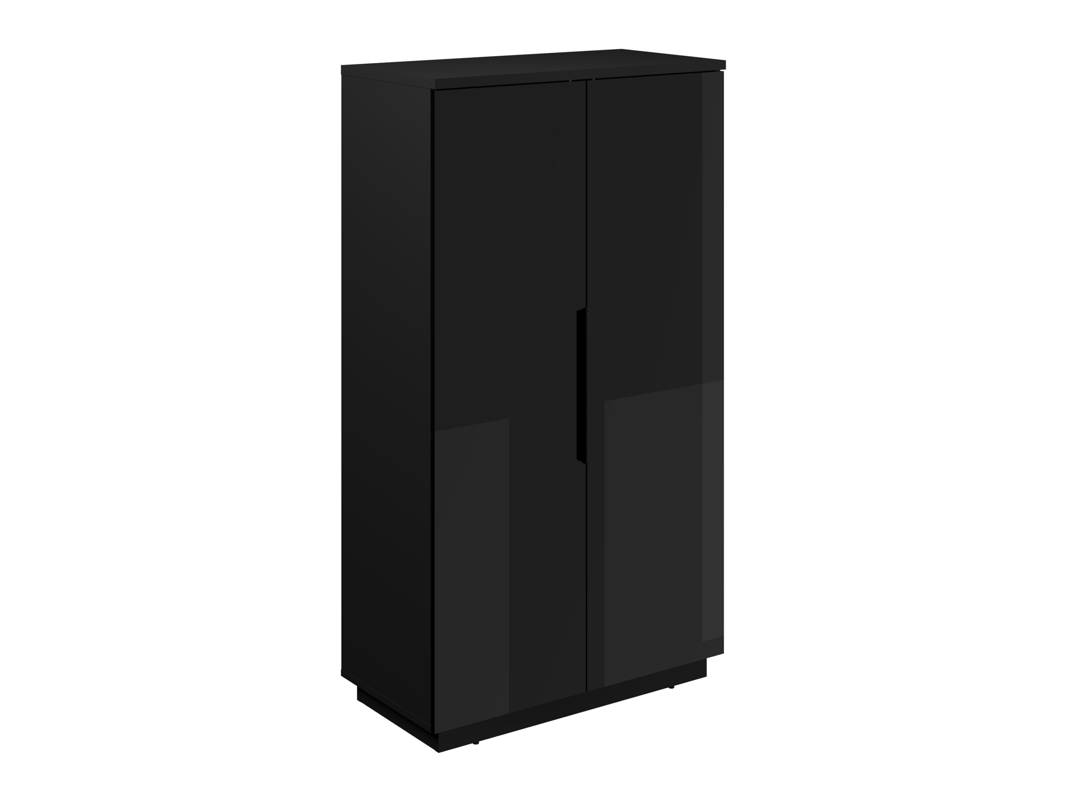 Bookcase Talevaro 104 (Black + Glossy black)