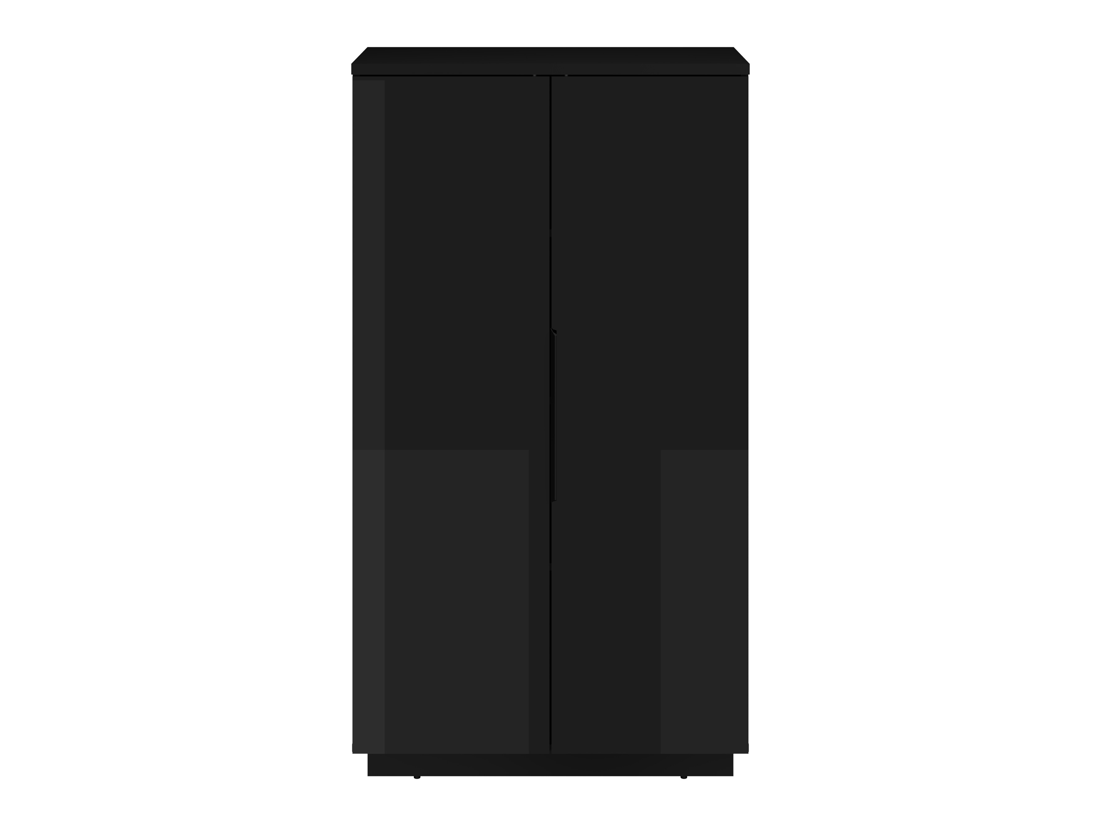 Bookcase Talevaro 104 (Black + Glossy black)
