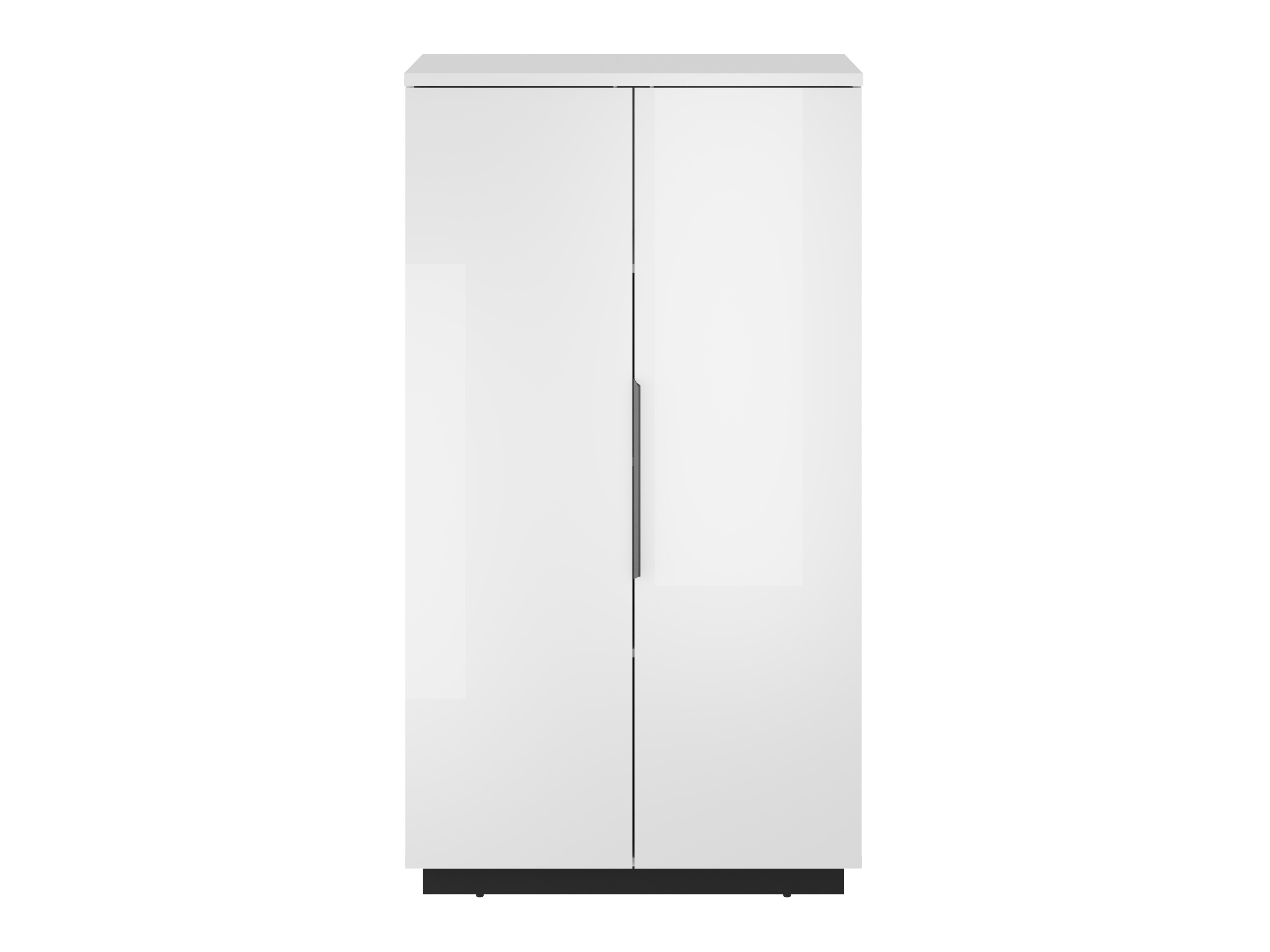 Bookcase Talevaro 104 (White + Glossy white)