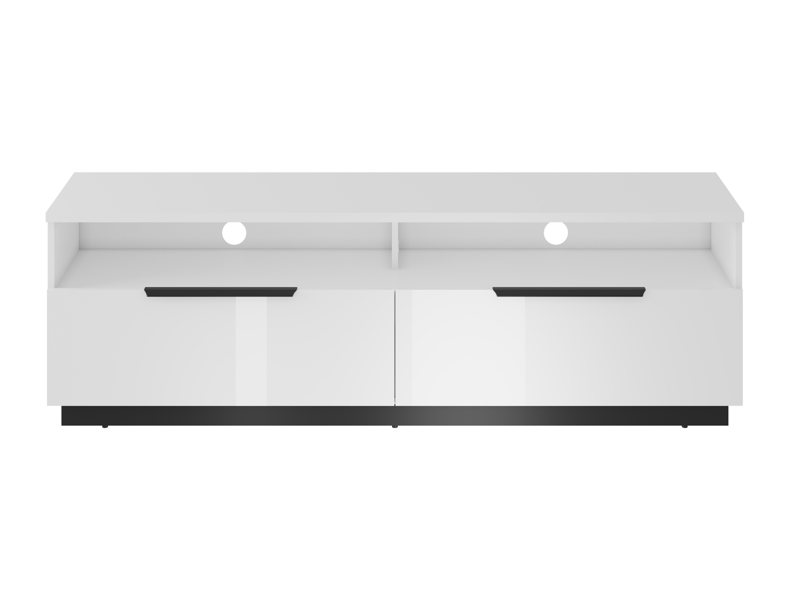 TV stand Talevaro 103 (White + Glossy white)