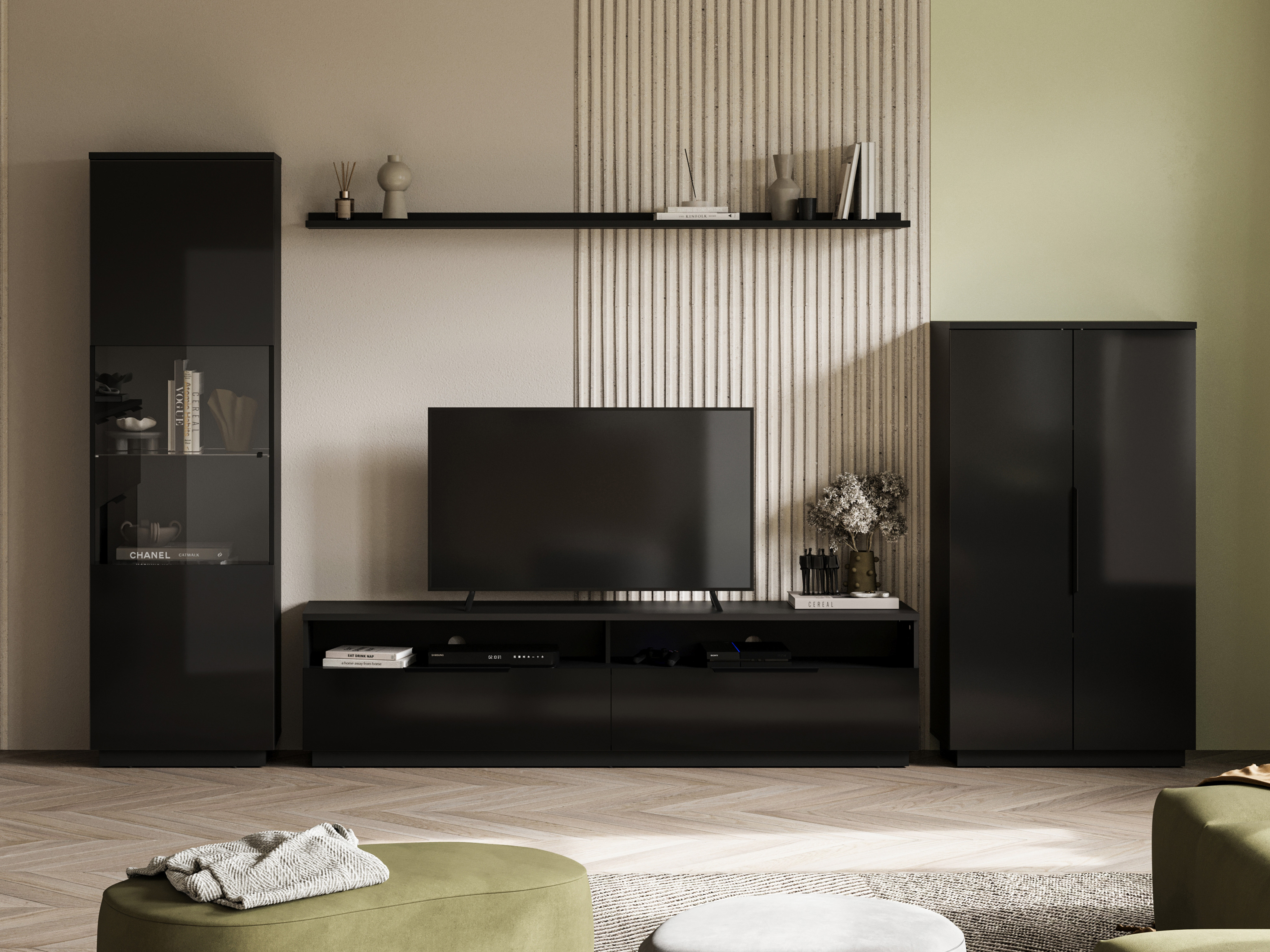 Wall shelf Talevaro 100 (Black)