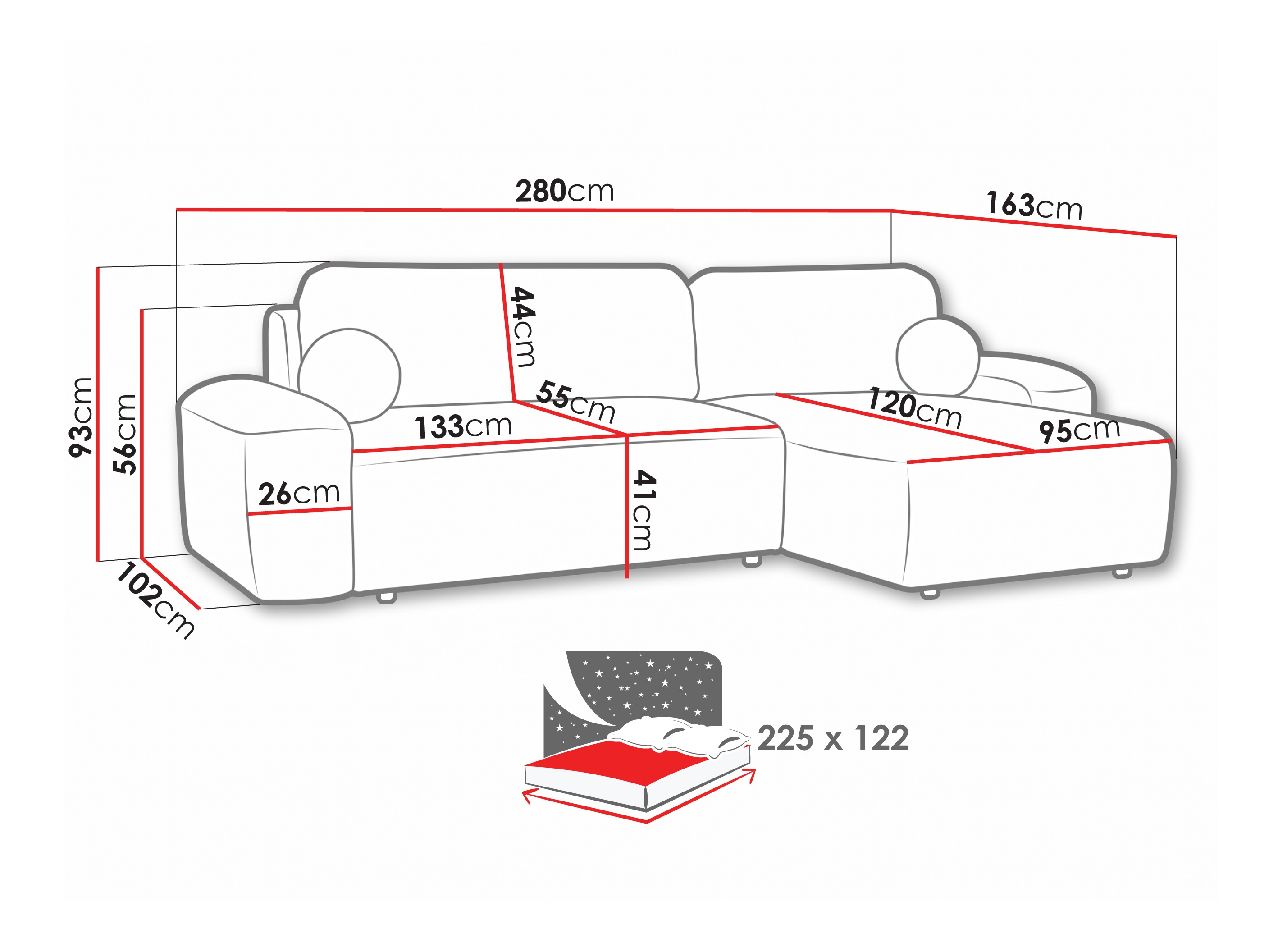 Corner sofa Margate 108 (Quelle 38)