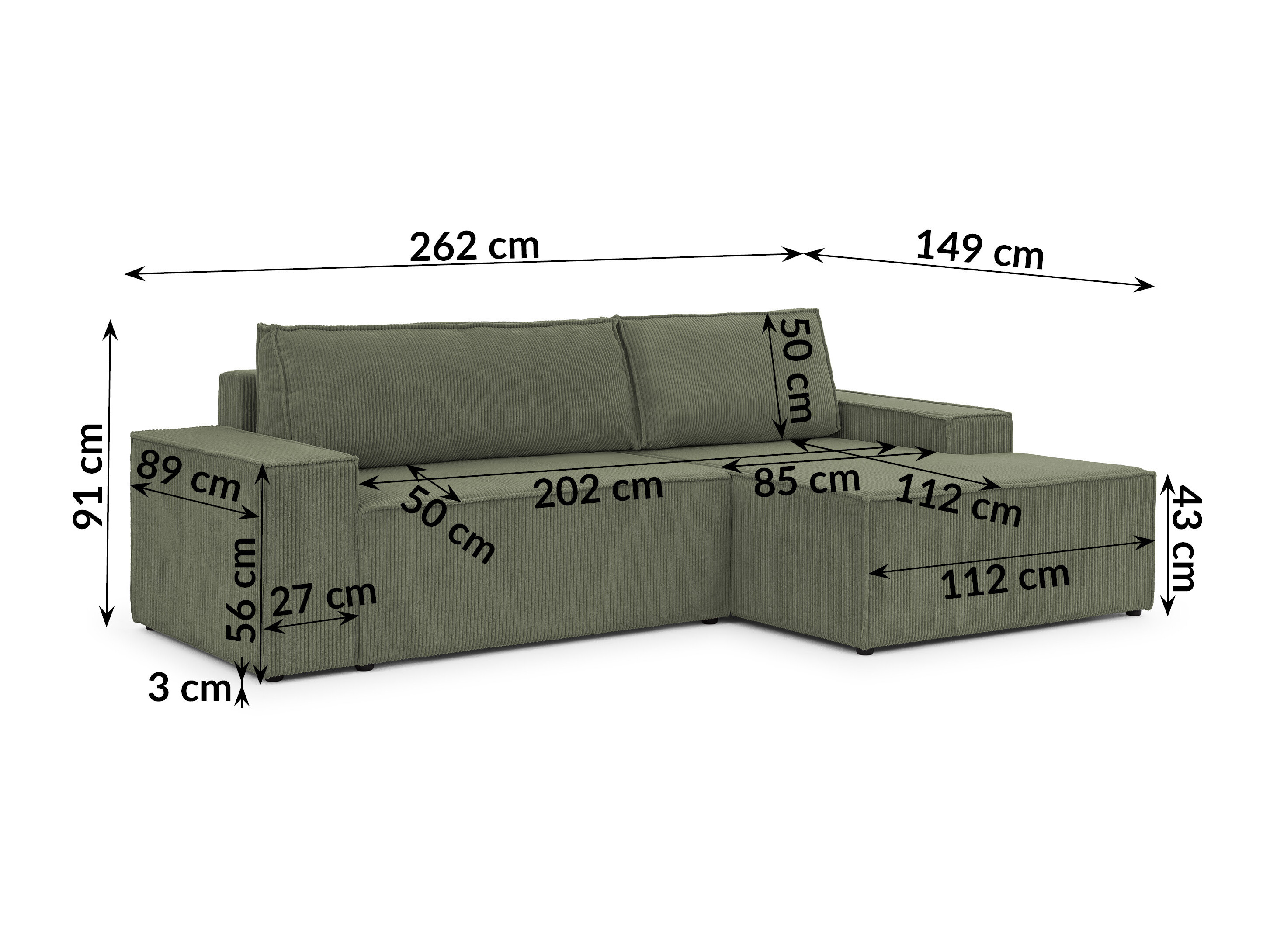 Corner sofa Rocklin 229 (Lincoln 37)
