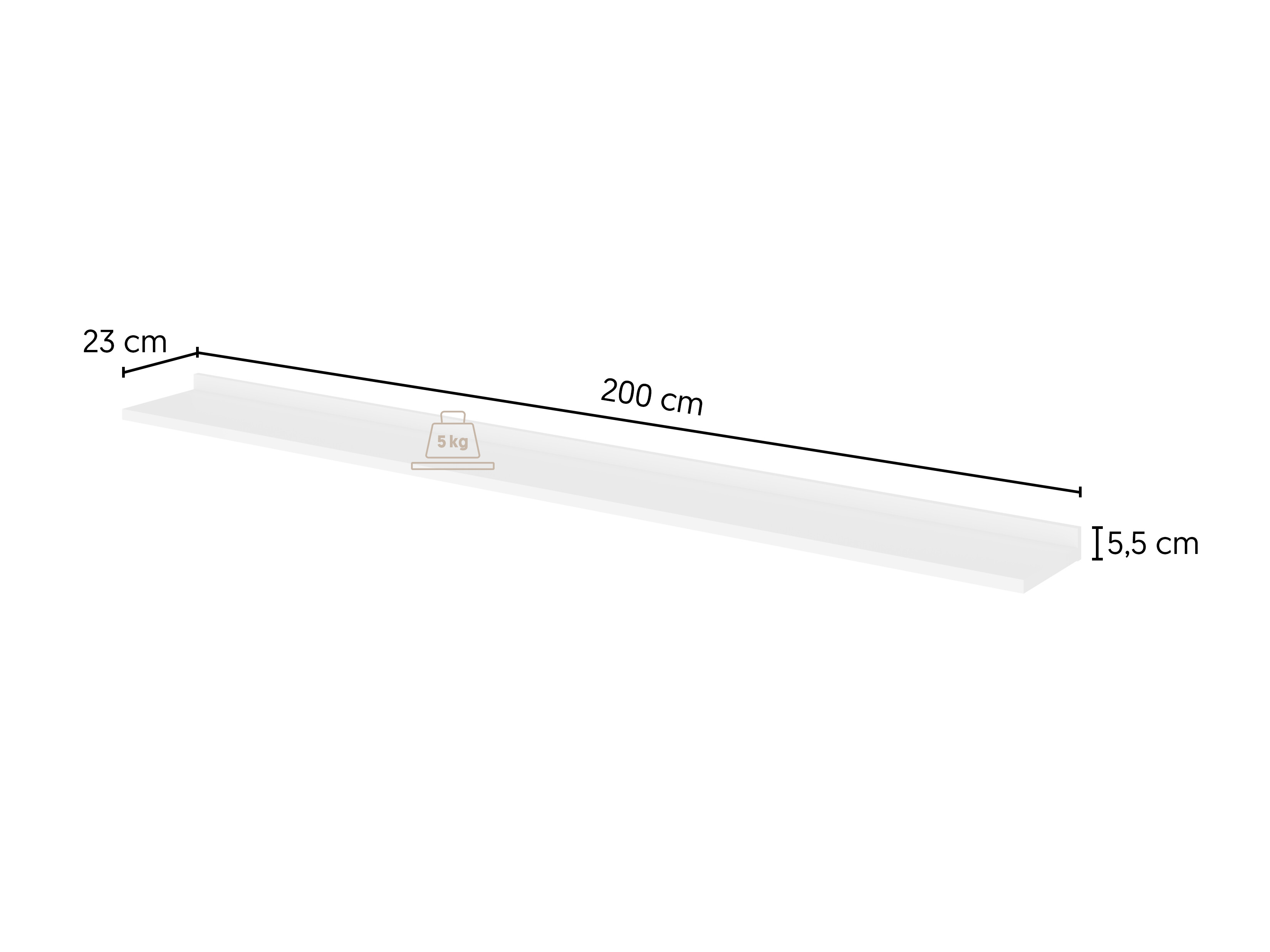 Living room set Talevaro 106 (White + Glossy white)