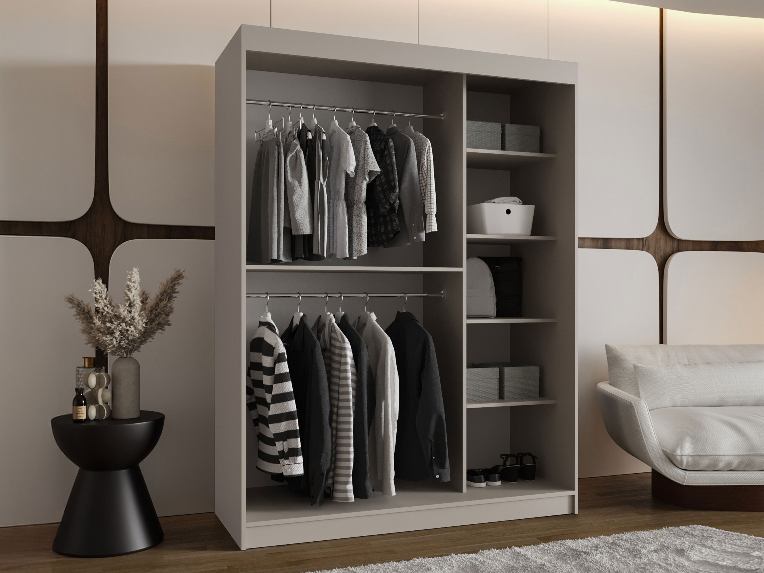 Wardrobe Hartford 527 (Black)