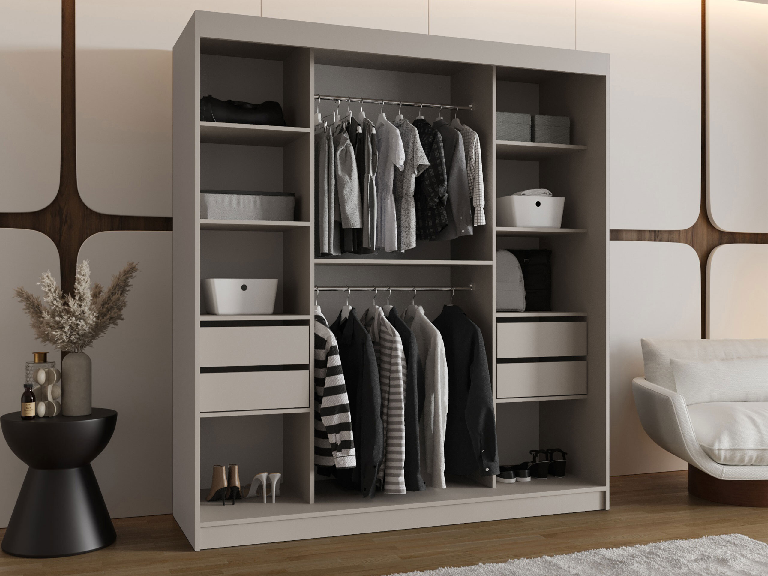 Wardrobe Hartford 529 (Black)