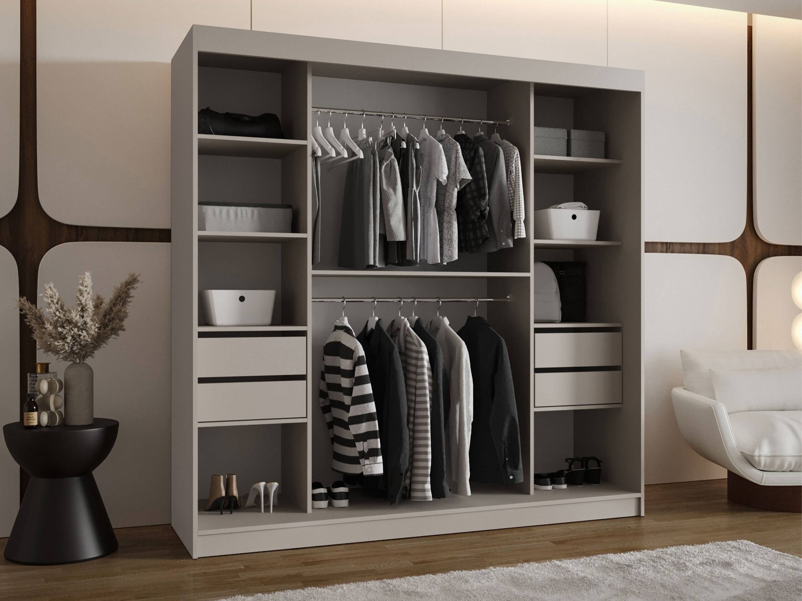Wardrobe Hartford 531 (Black)