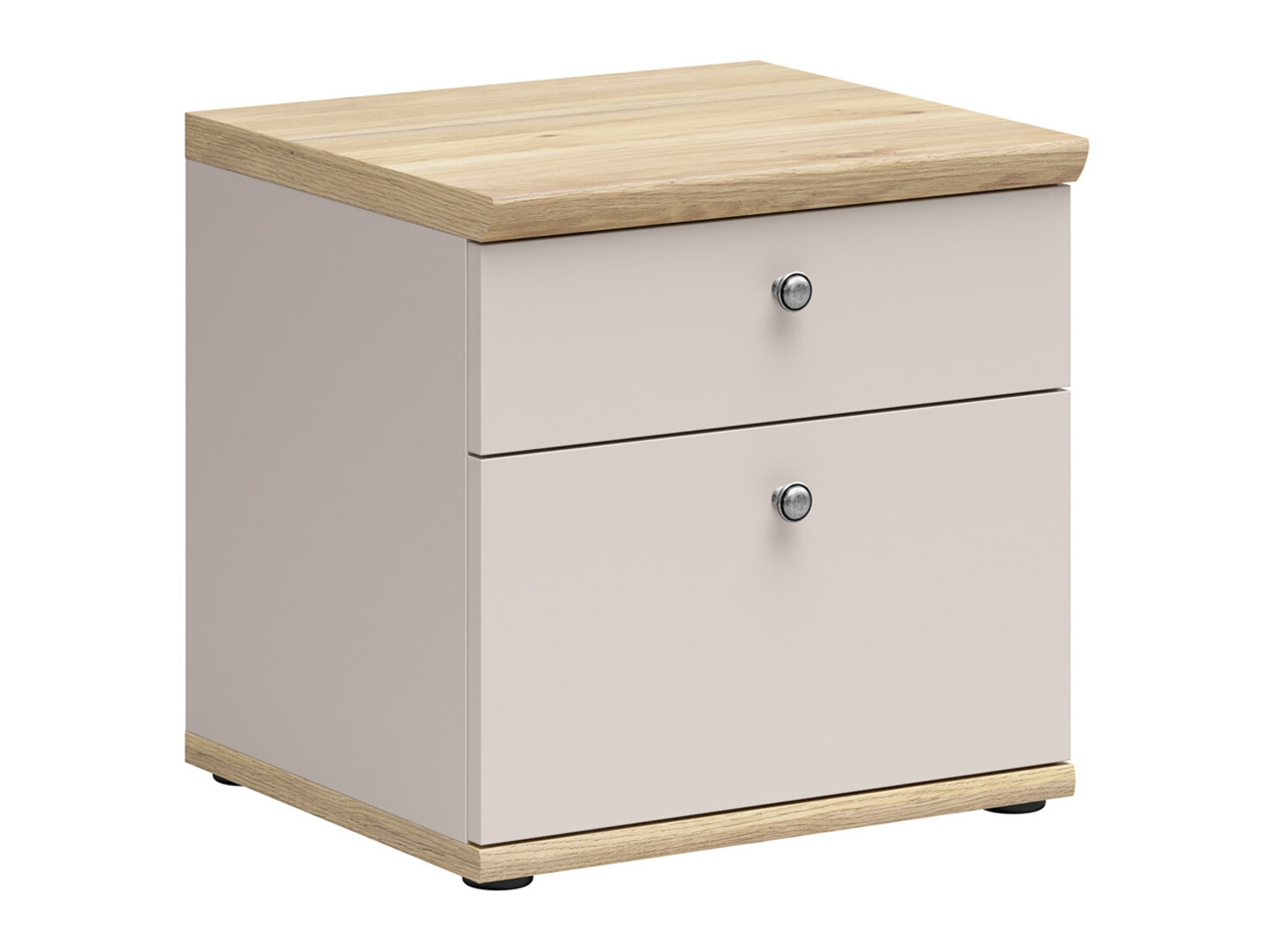 Bedside table Marlire 105 (Cashmere + Light oak)