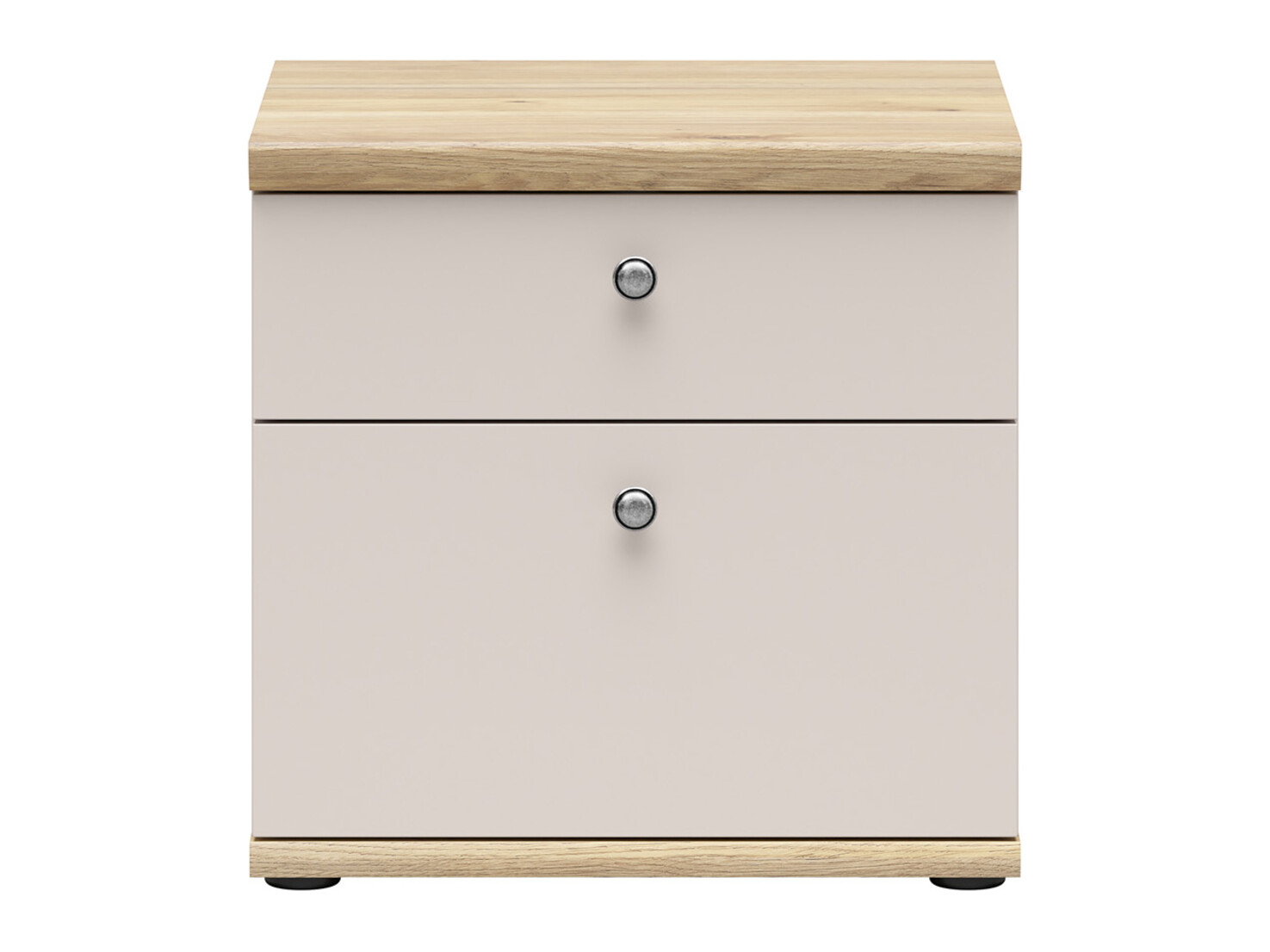 Bedside table Marlire 105 (Cashmere + Light oak)