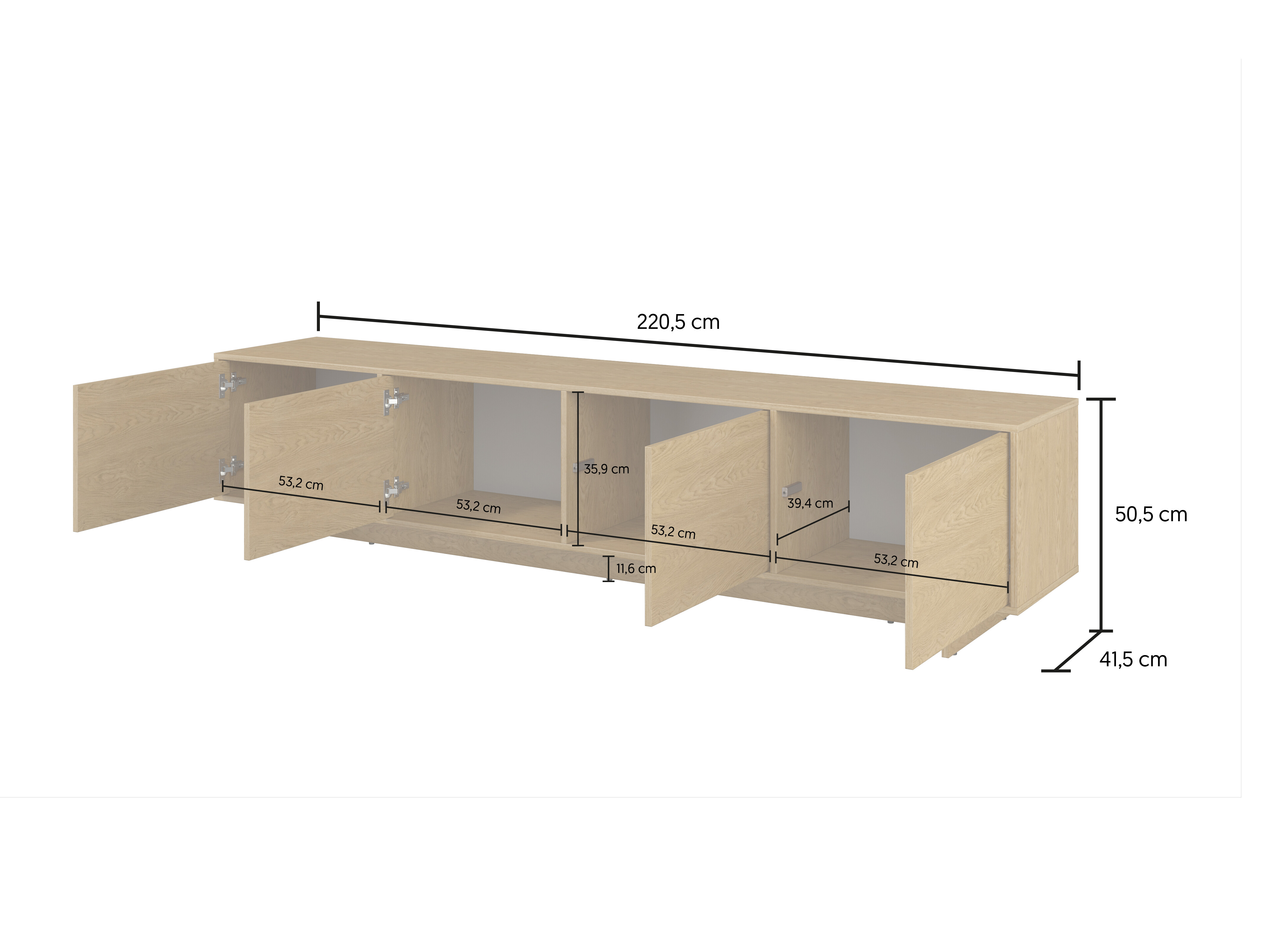 Living room set Cavbali 105 (Oak)