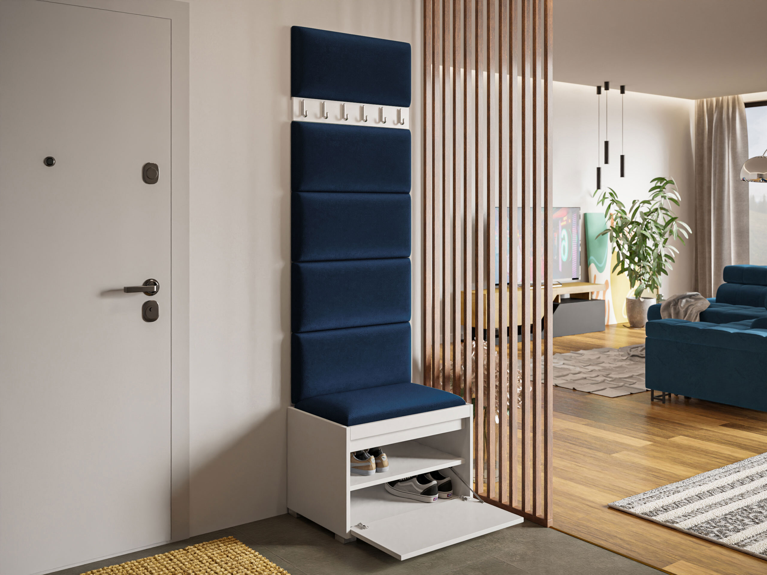 Hallway set Comfivo Pinus V (White + Polo 891)