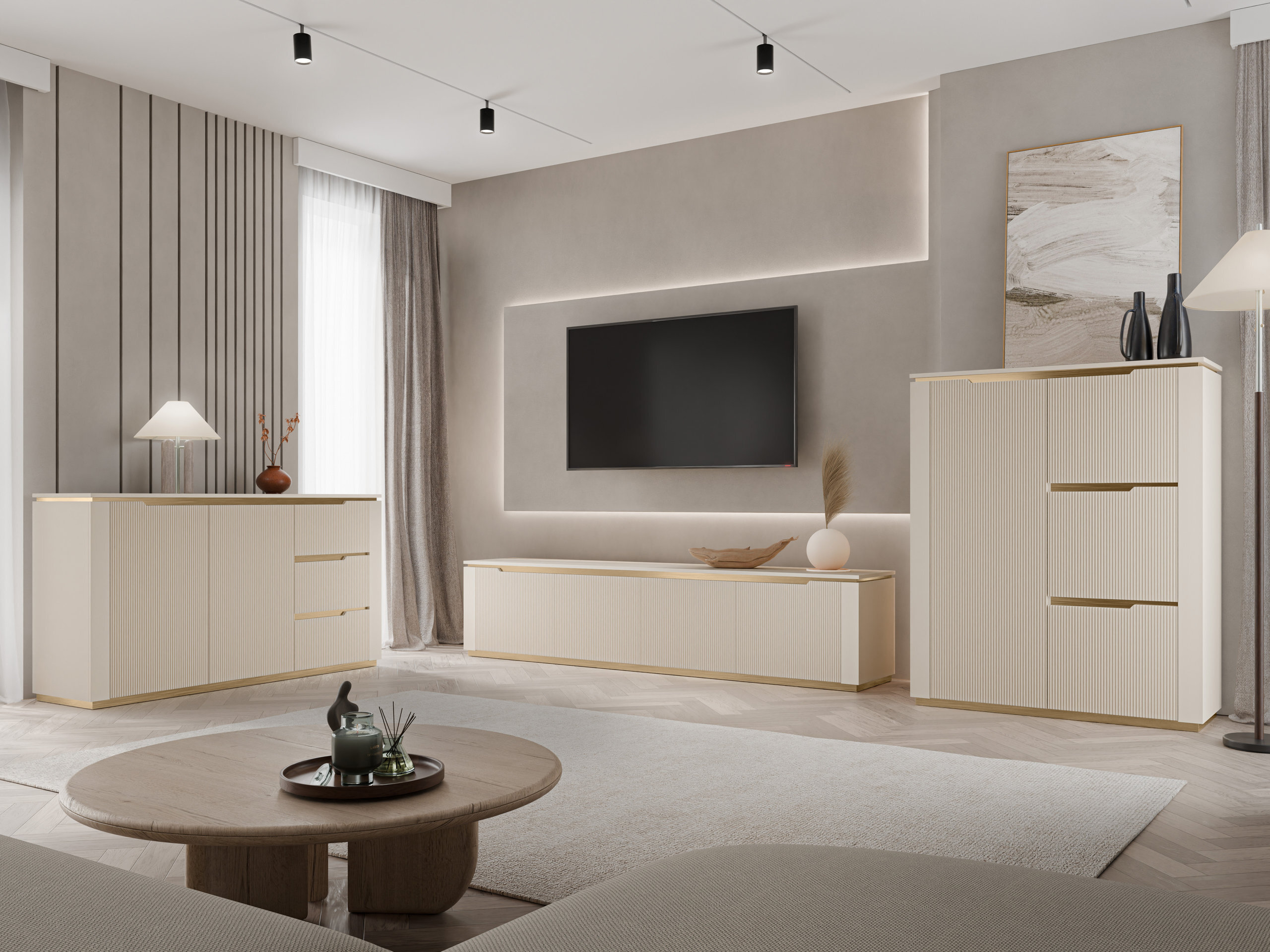 Living room set Comfivo Ovitas