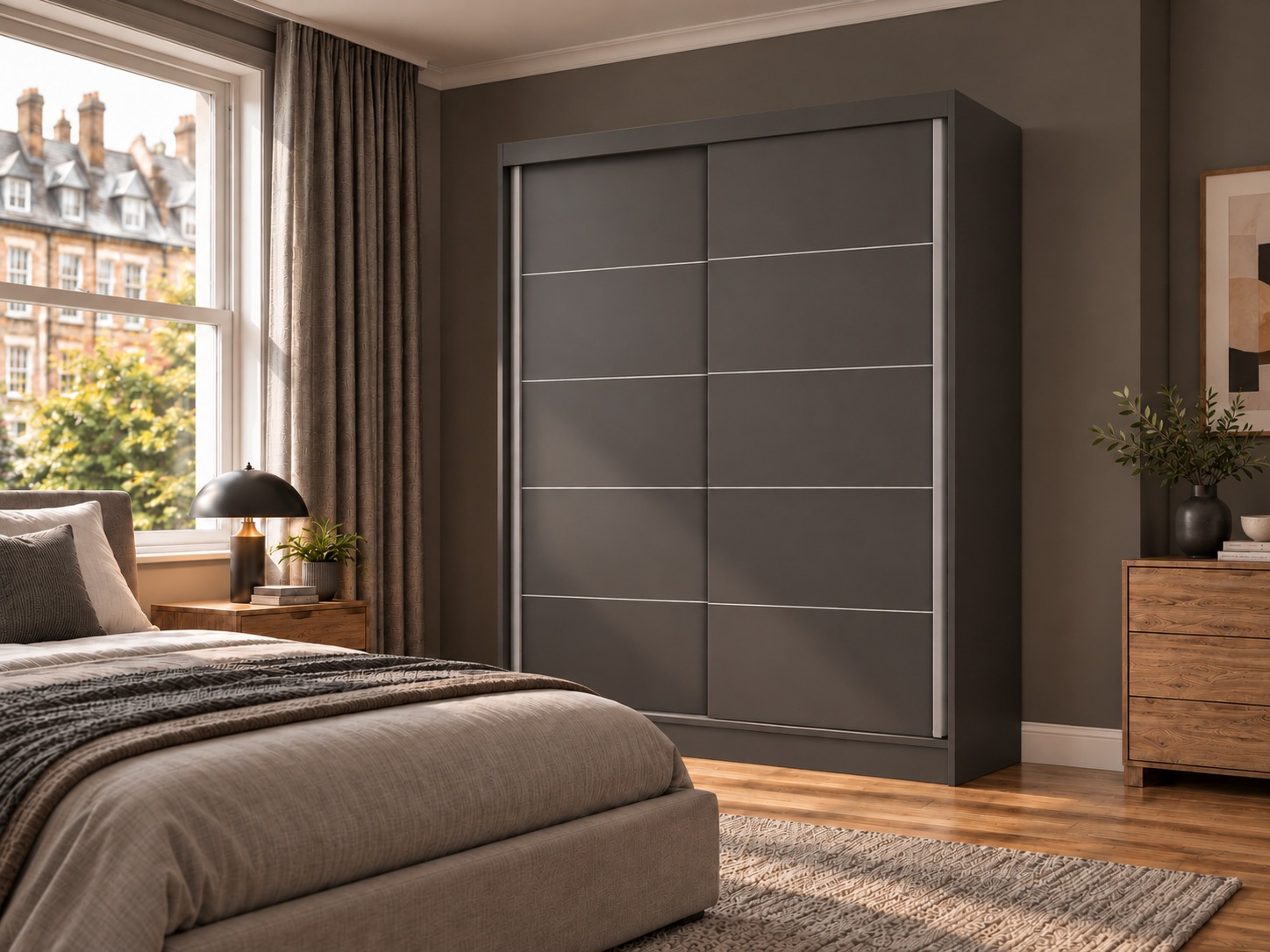 Wardrobe Mandeville 164 (Anthracite)