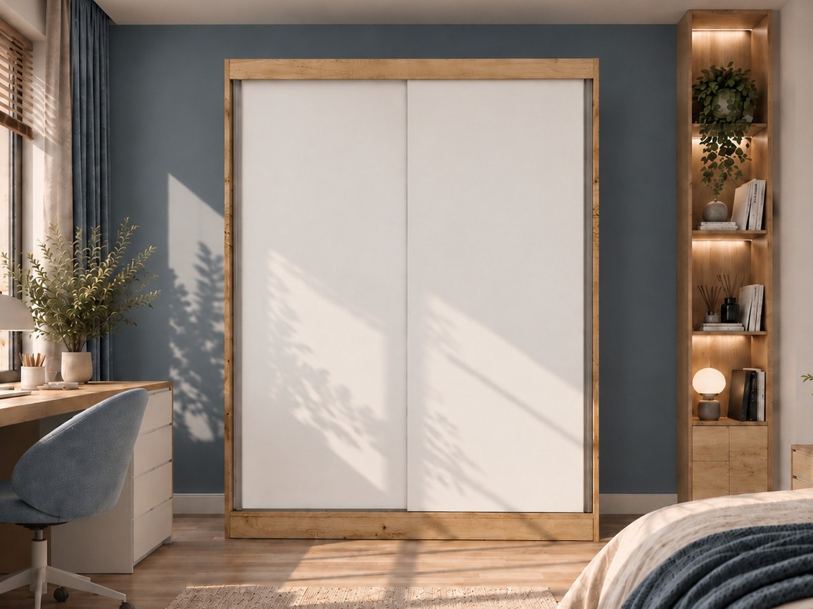 Wardrobe Mandeville 167 (Artisan oak + White)