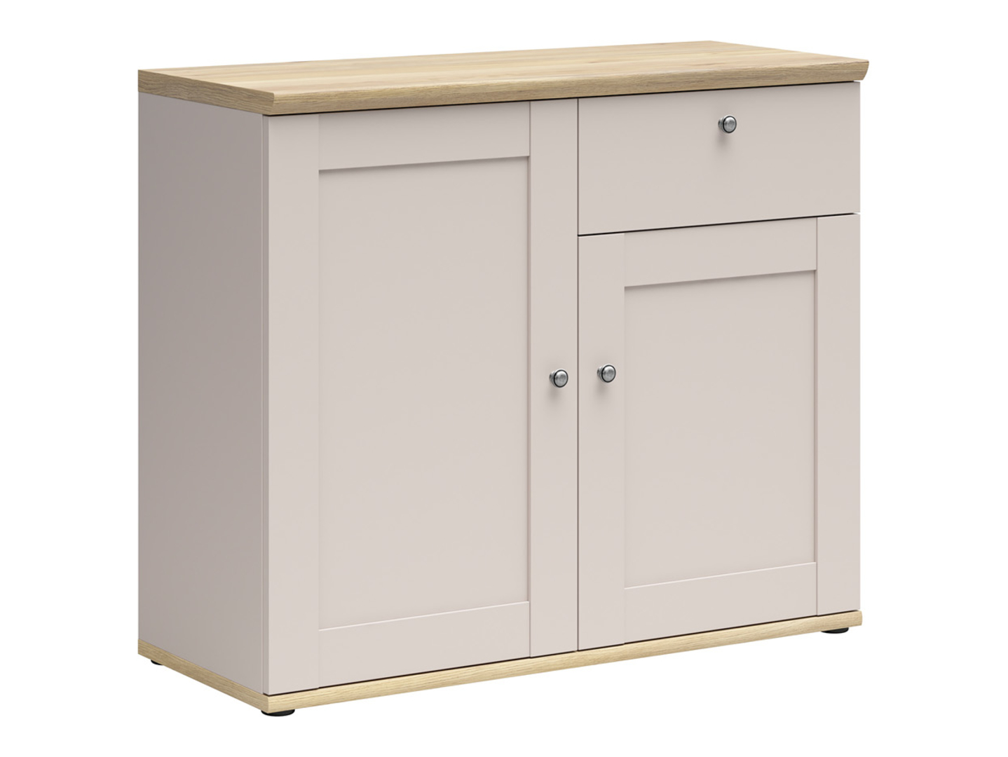 Chest of drawers Marlire 106 (Cashmere + Light oak)