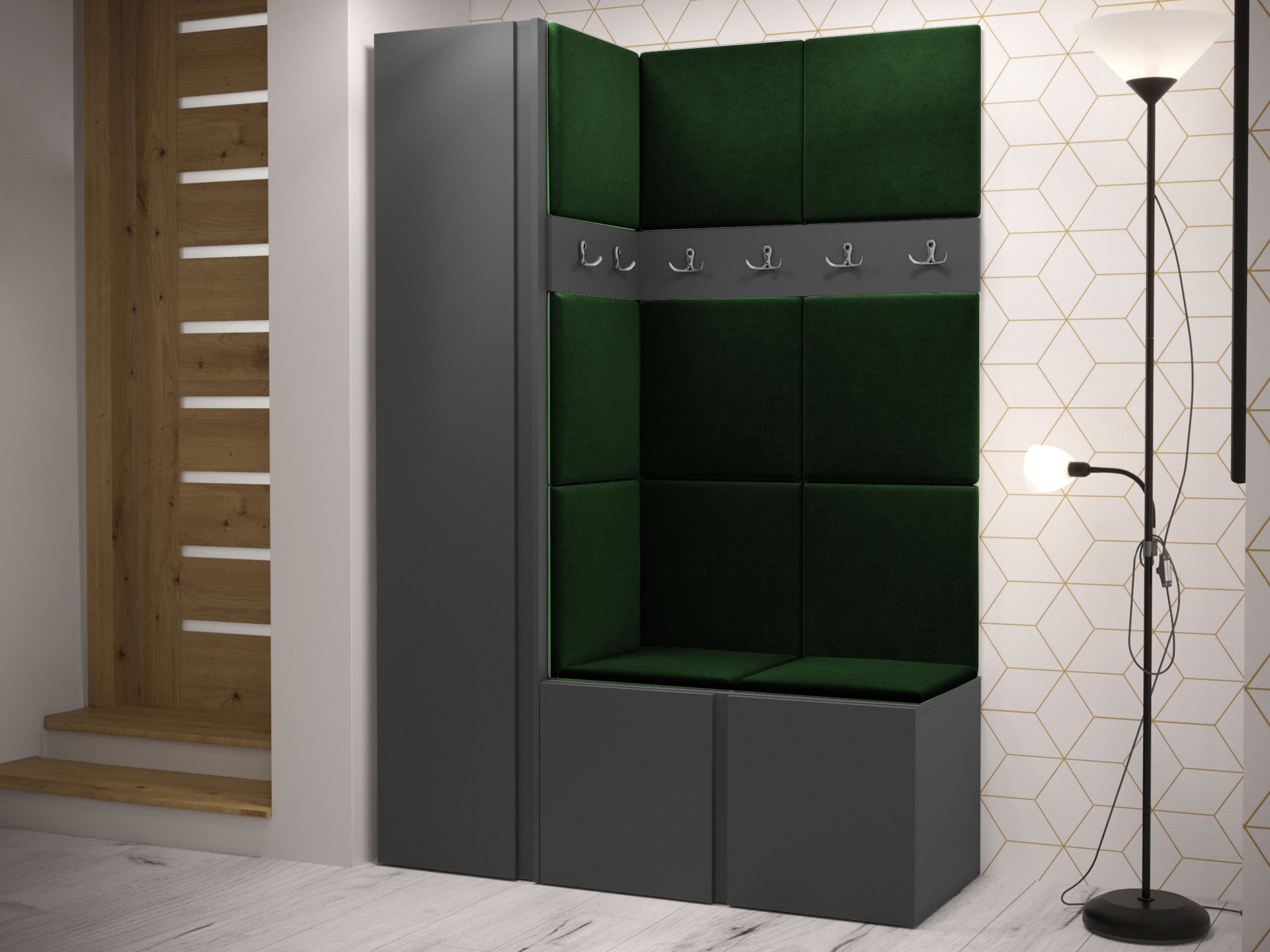 Hallway set Pinis IX (Graphite)