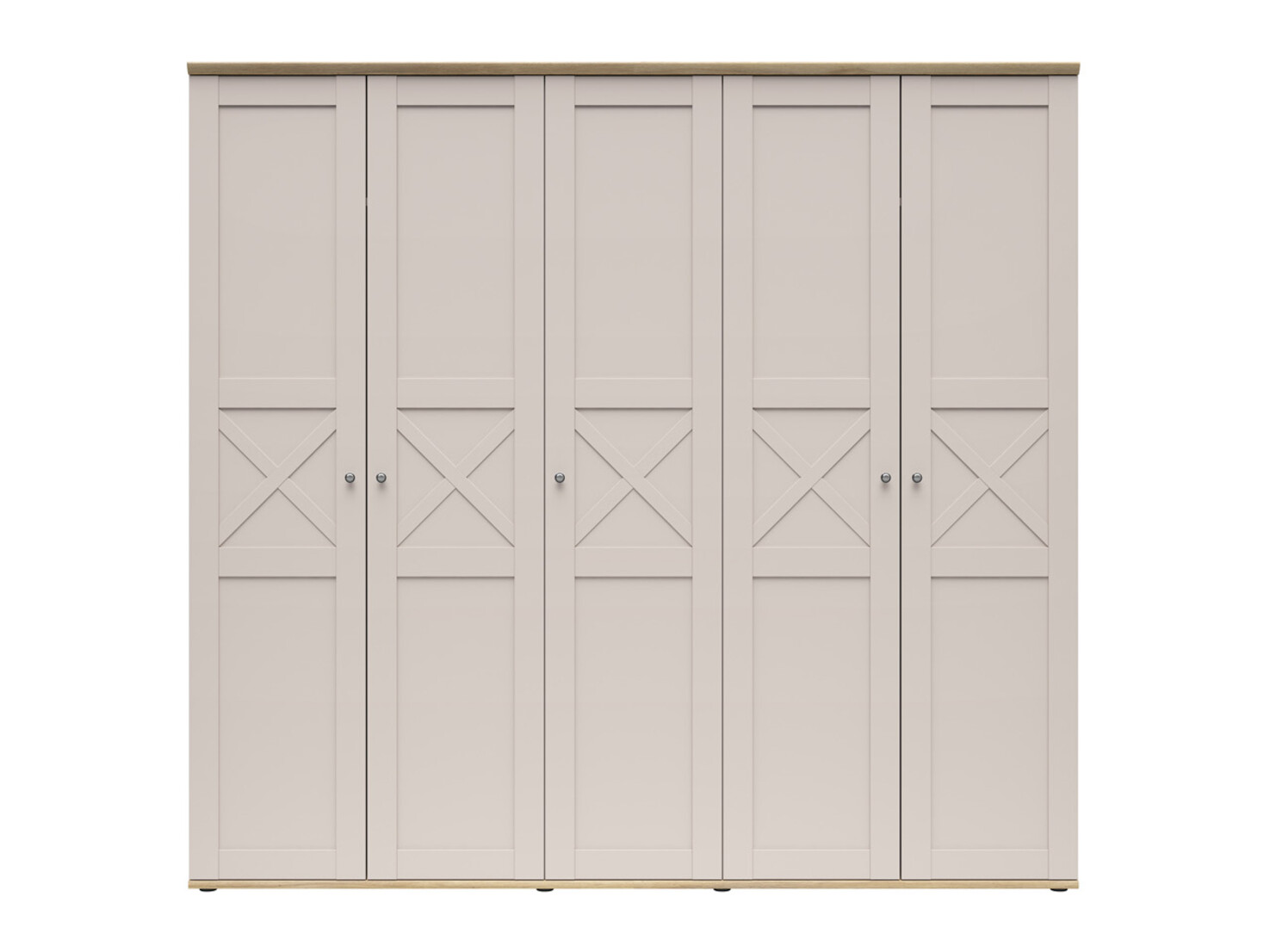 Wardrobe Marlire 107 (Cashmere + Light oak)