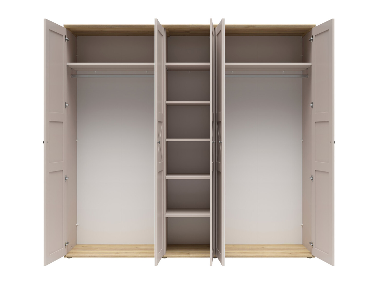Wardrobe Marlire 107 (Cashmere + Light oak)