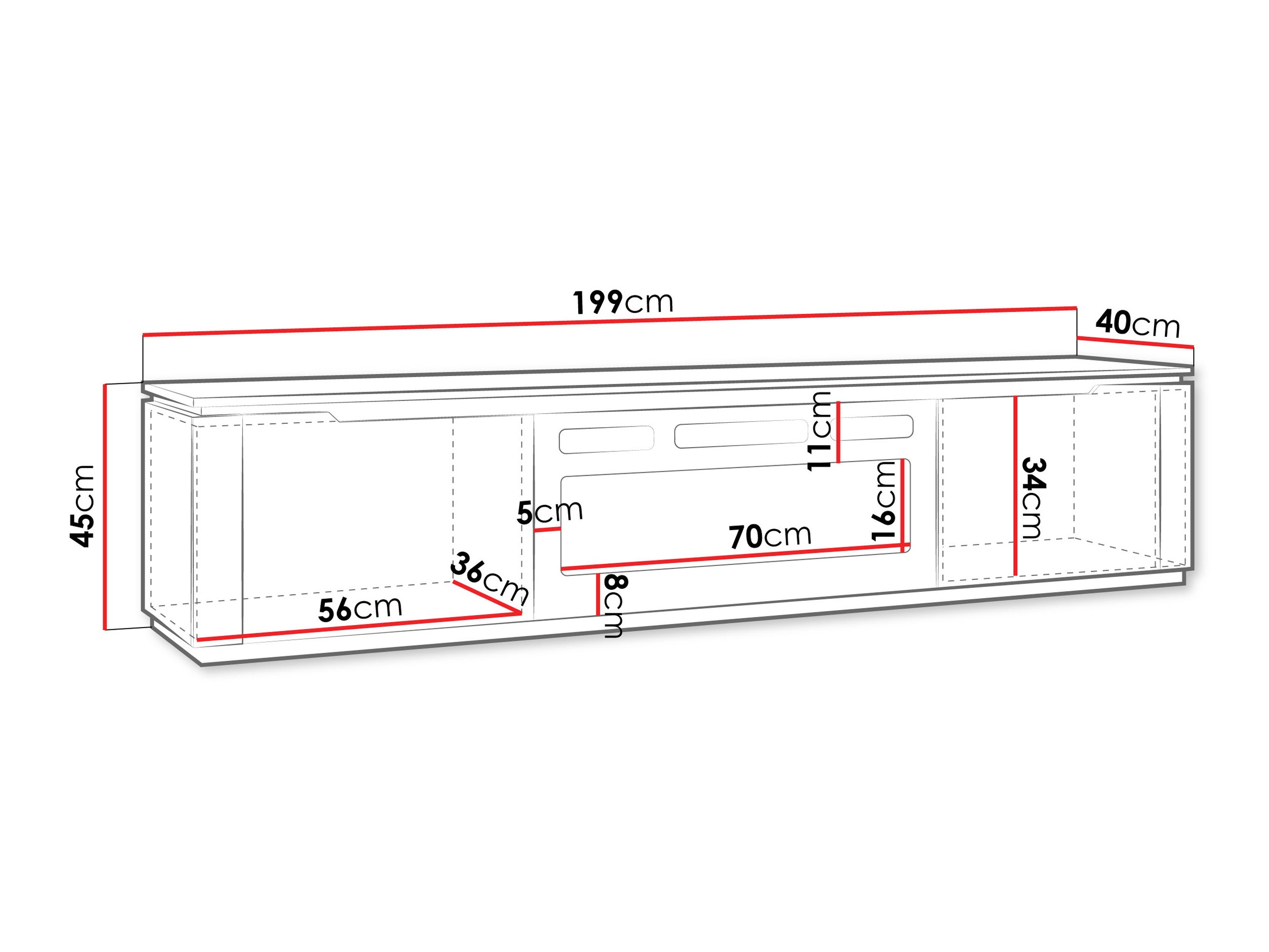 TV stand Comfivo Ovitas I