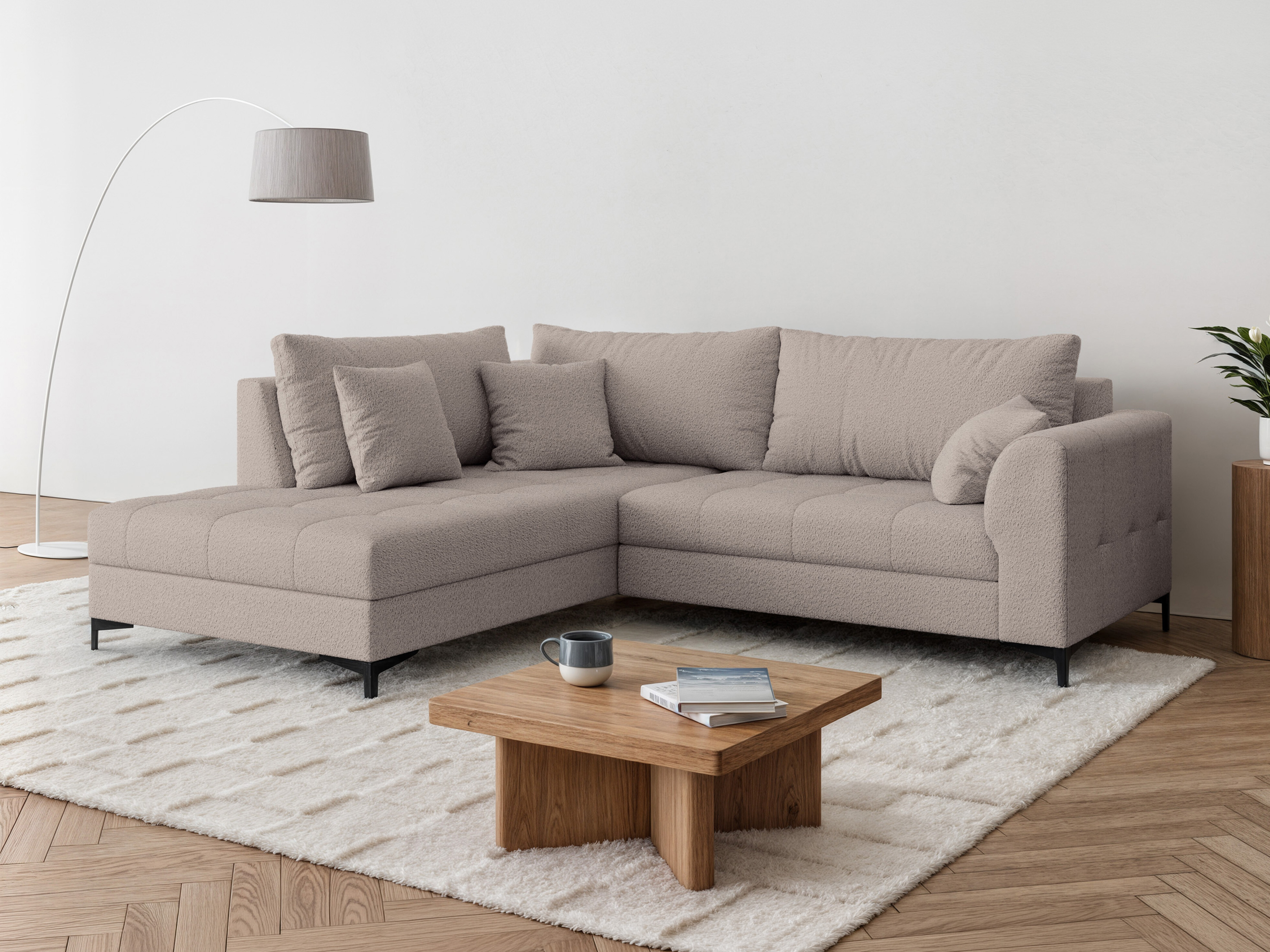 Corner sofa Rocklin 233 (Coral 50)