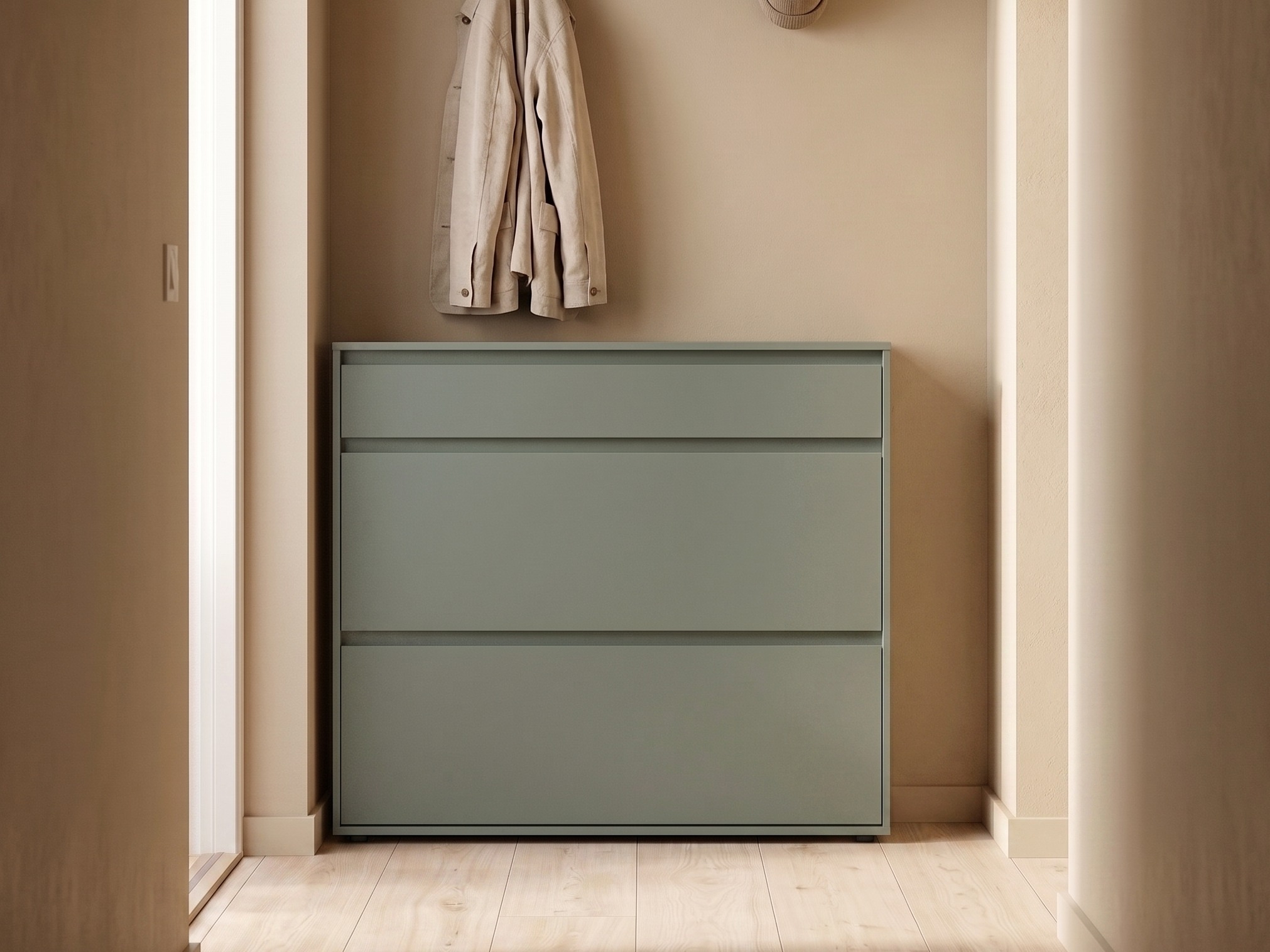Shoe cabinet Torfiou 102 (Green)