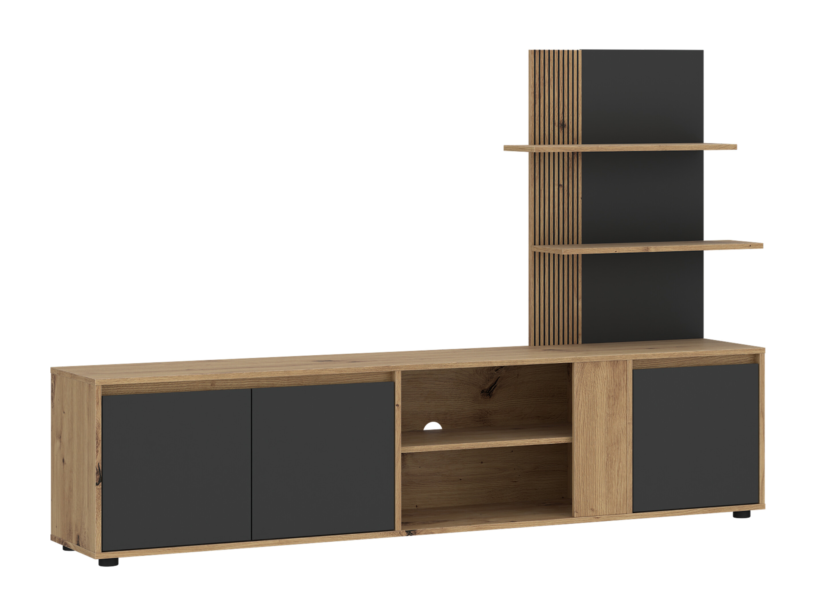 TV stand Torcavi 101 (Anthracite + Artisan oak)