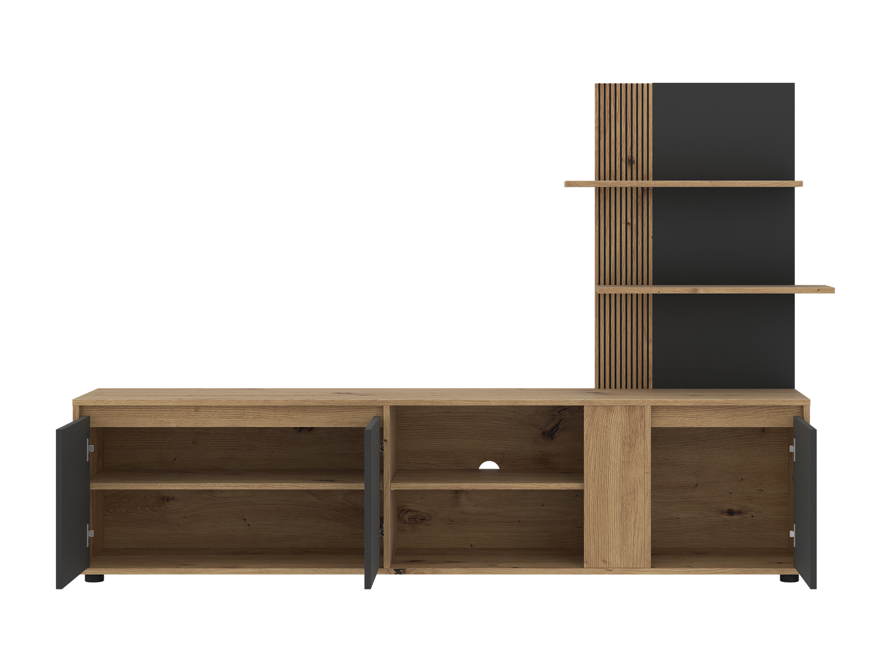 TV stand Torcavi 101 (Anthracite + Artisan oak)