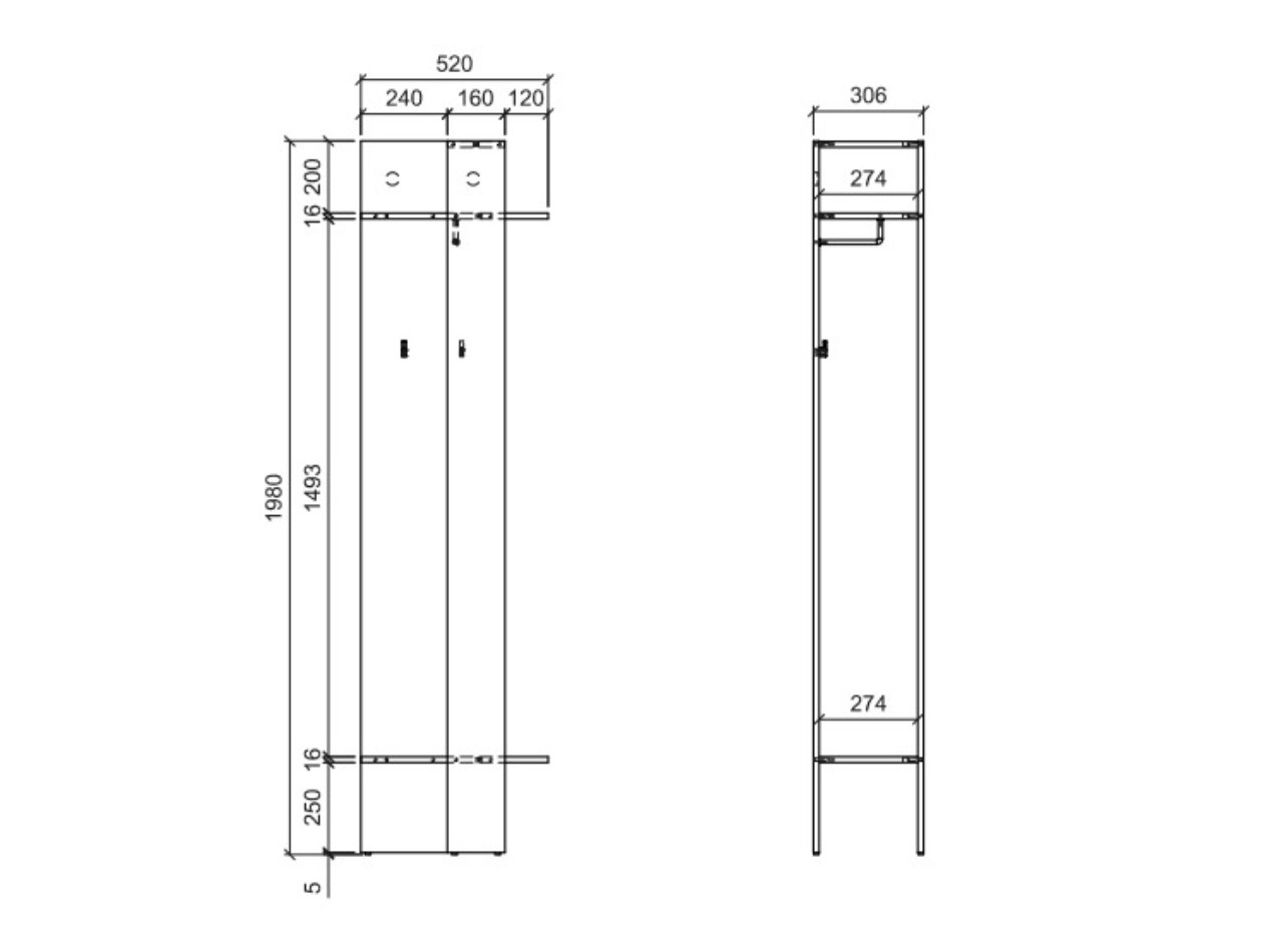 Coat rack Torcavi 104