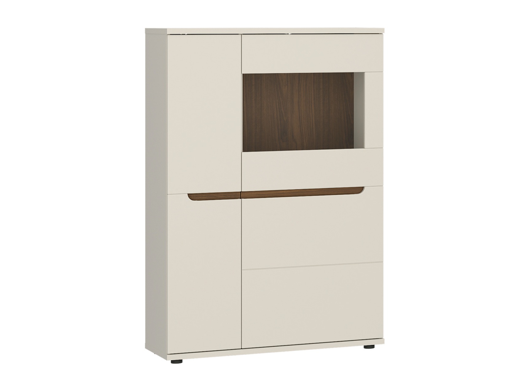 Sideboard Deldori 102 (Cashmere + Walnut)