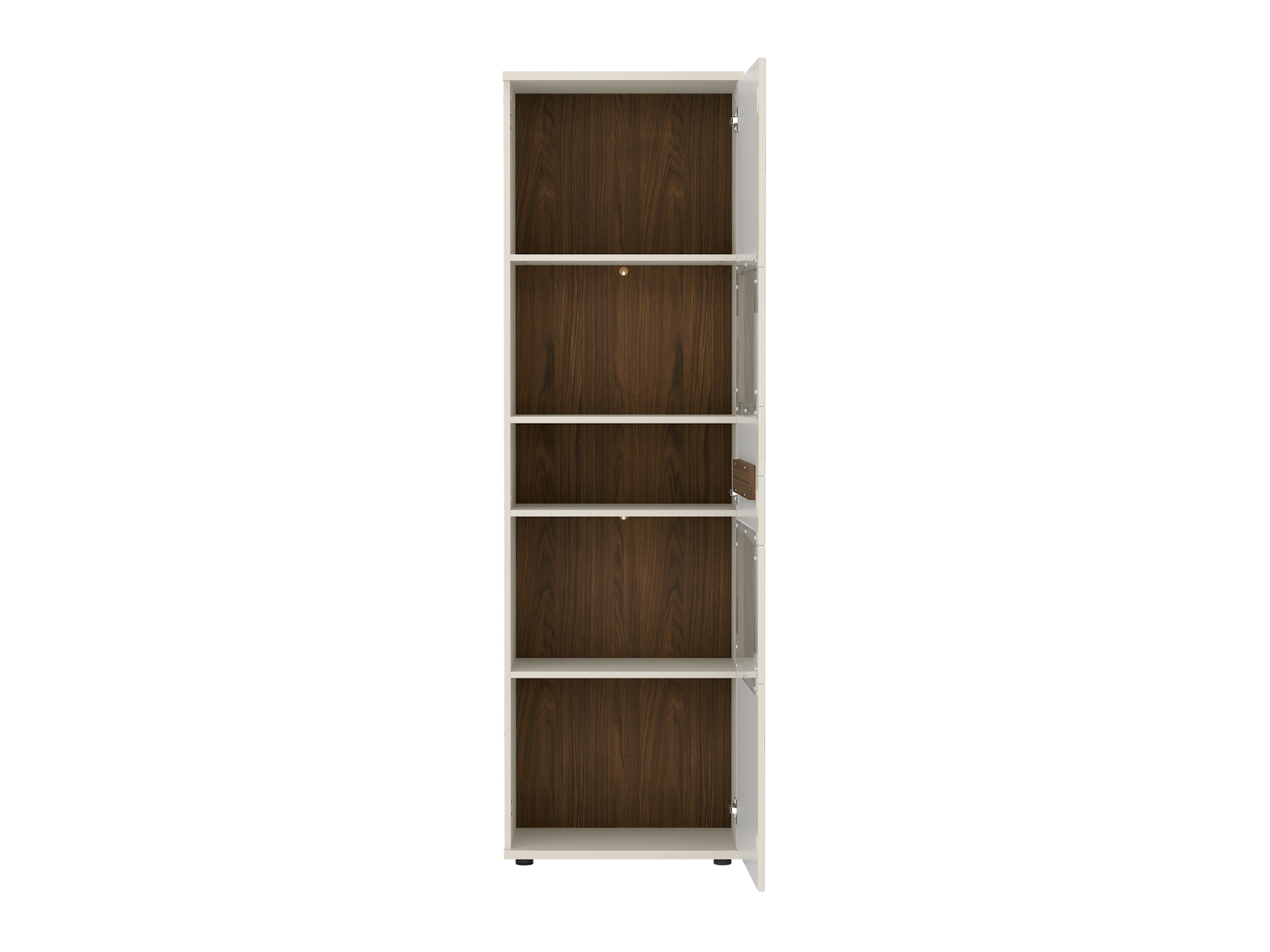 Bookcase Deldori 108 (Cashmere + Walnut)