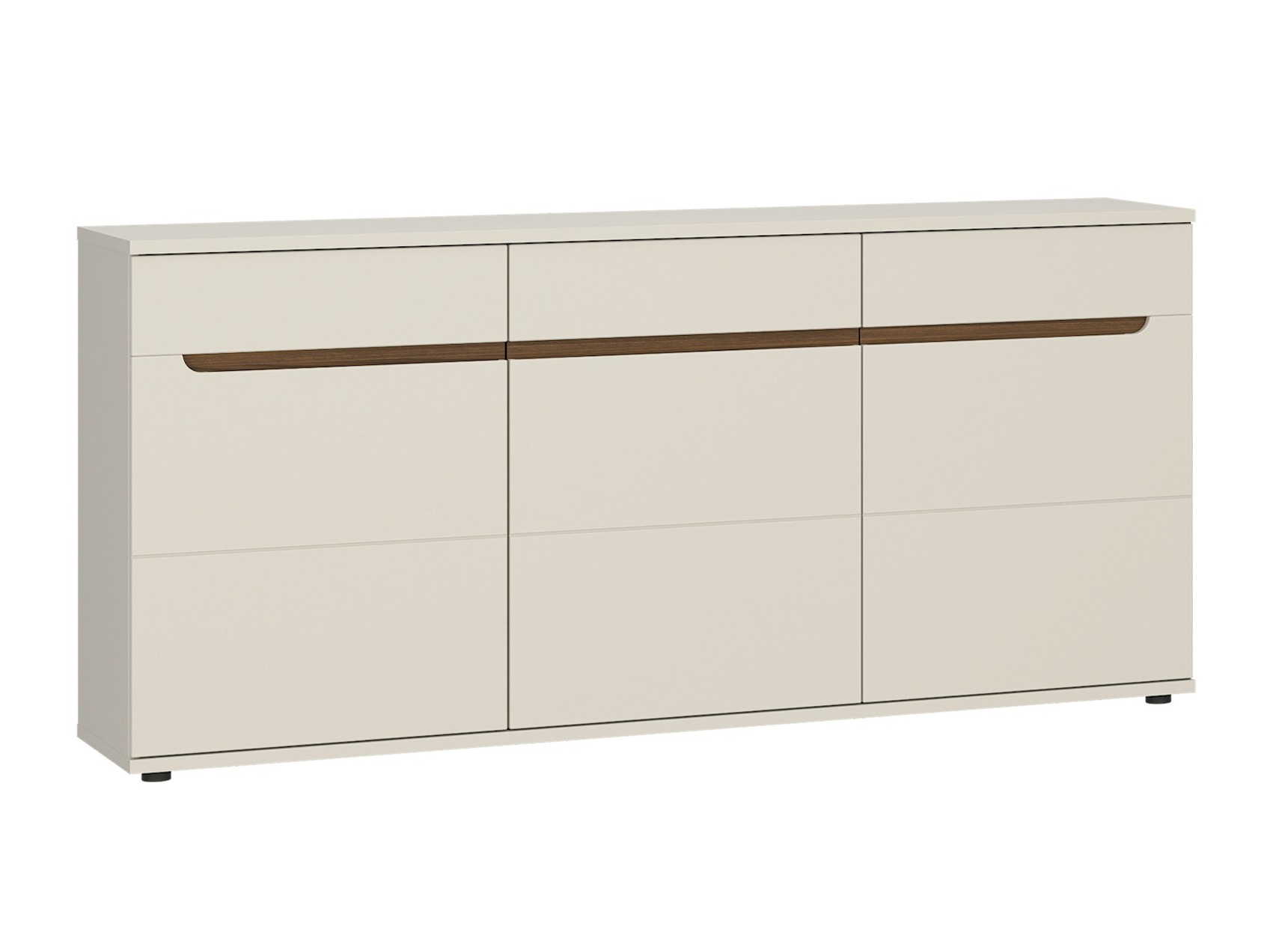 Chest of drawers Deldori 104 (Cashmere + Walnut)