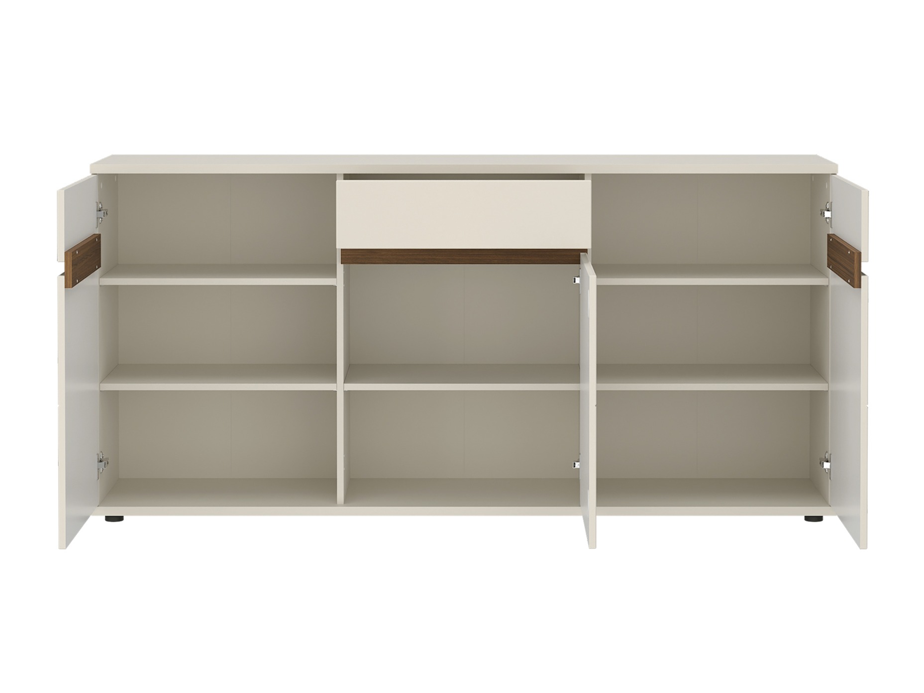 Chest of drawers Deldori 104 (Cashmere + Walnut)