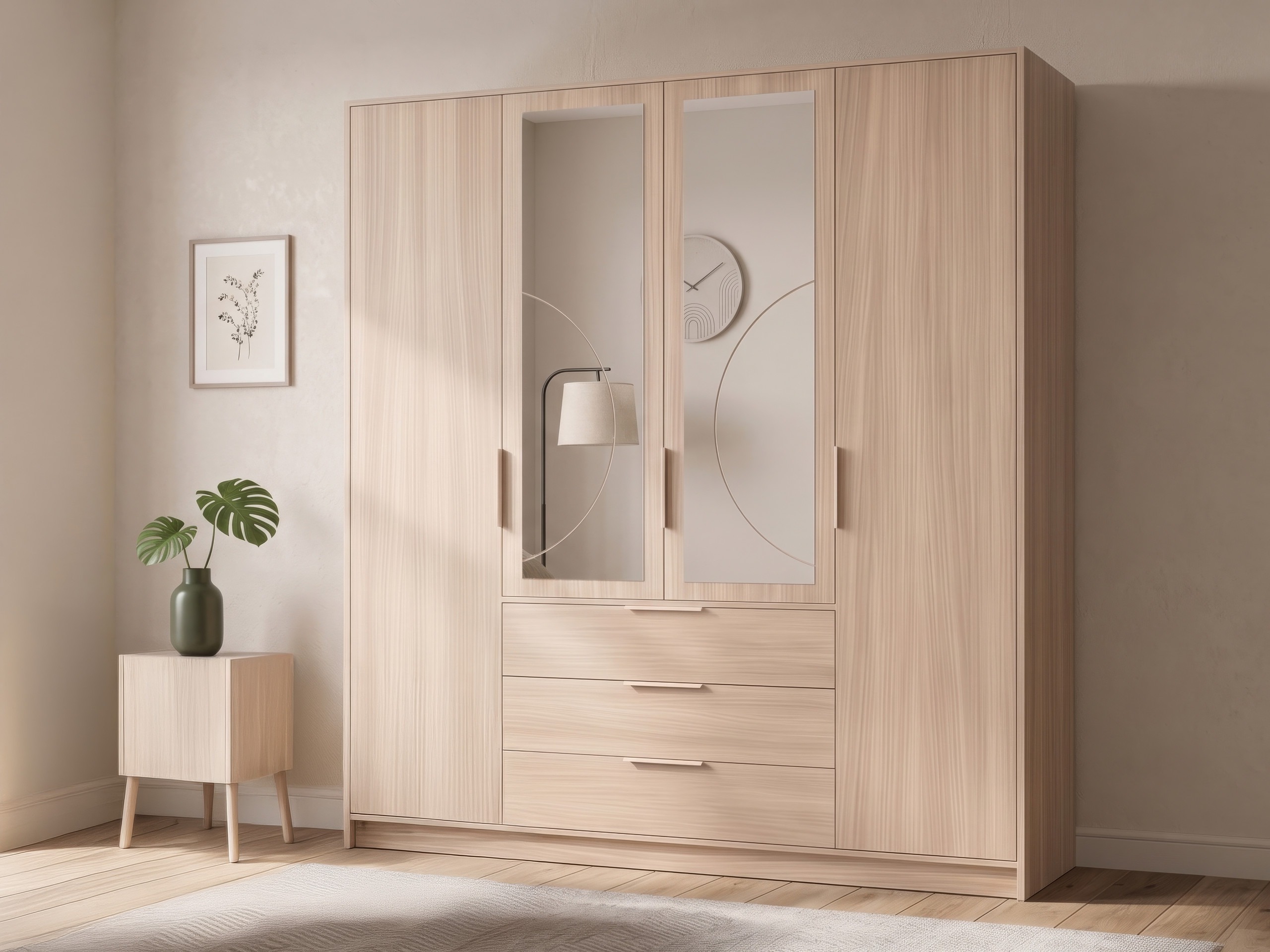 Wardrobe Ophdome 115 (Oak)