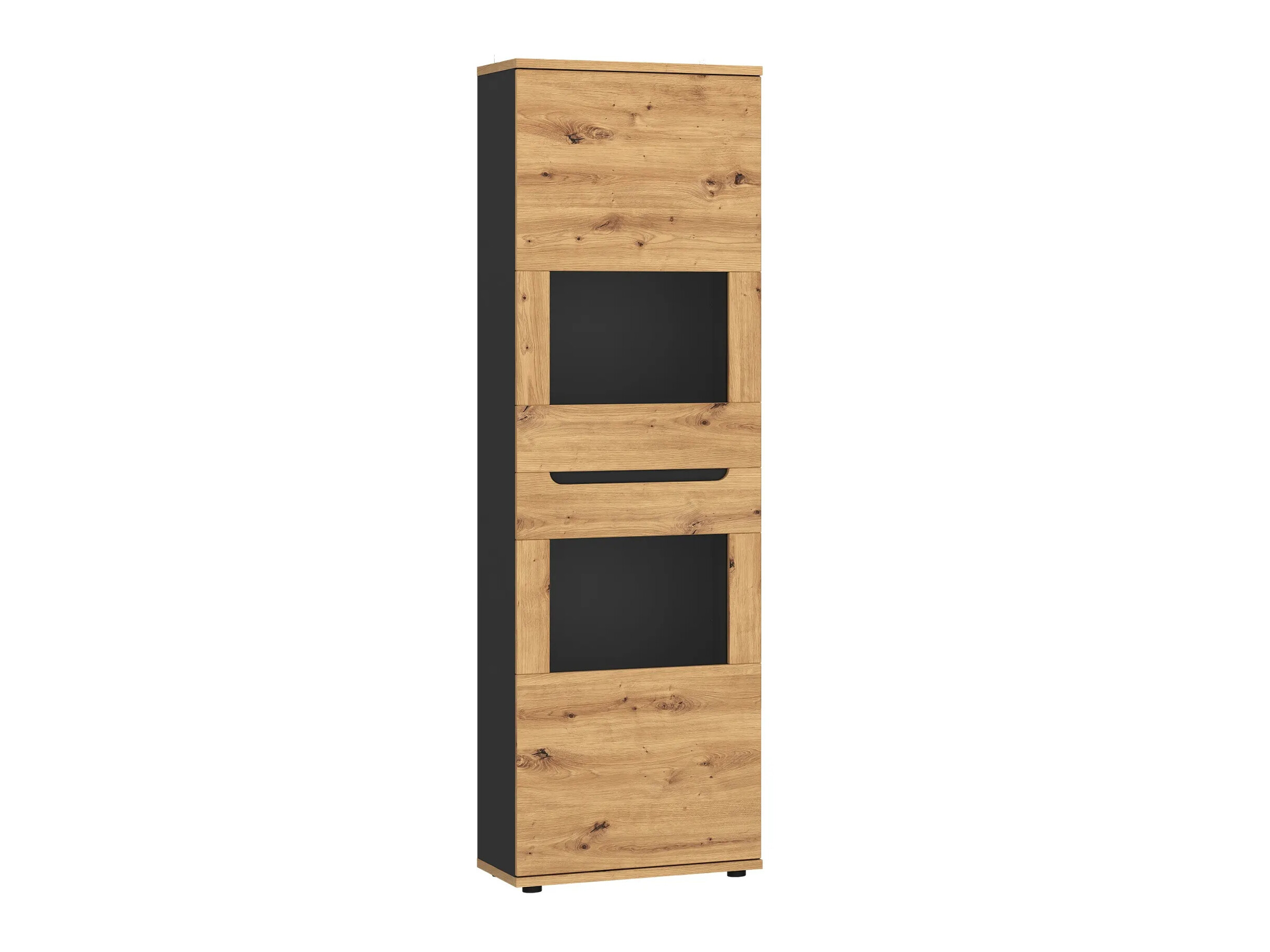 Bookcase Deldori 108 (Artisan oak + Anthracite)