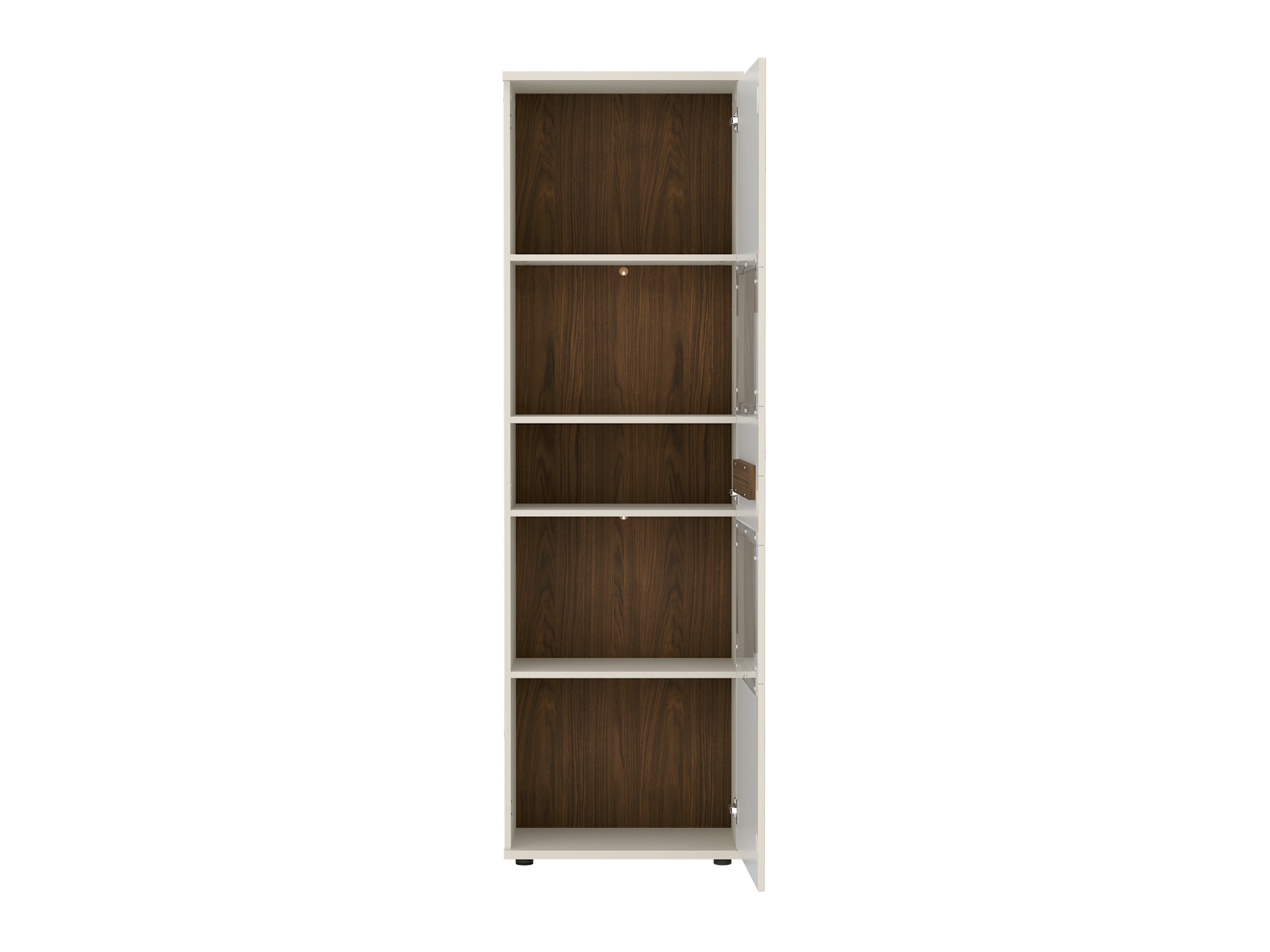 Bookcase Deldori 108 (Cashmere + Walnut)