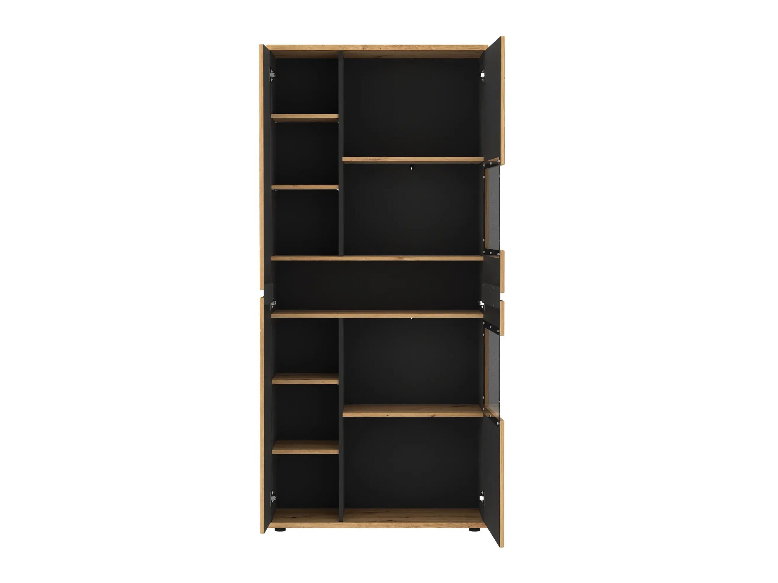 Bookcase Deldori 109 (Artisan oak + Anthracite)