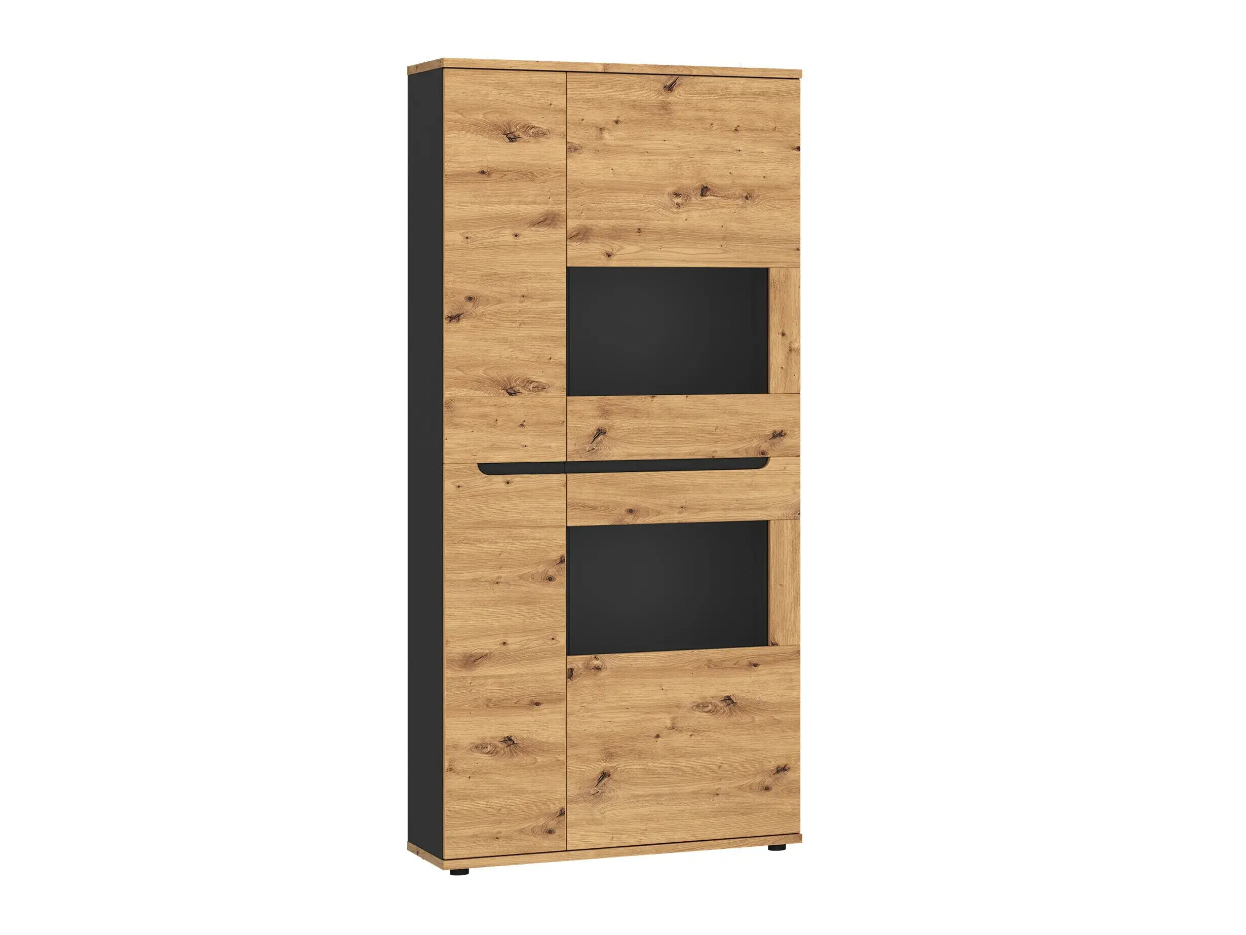 Bookcase Deldori 109 (Artisan oak + Anthracite)
