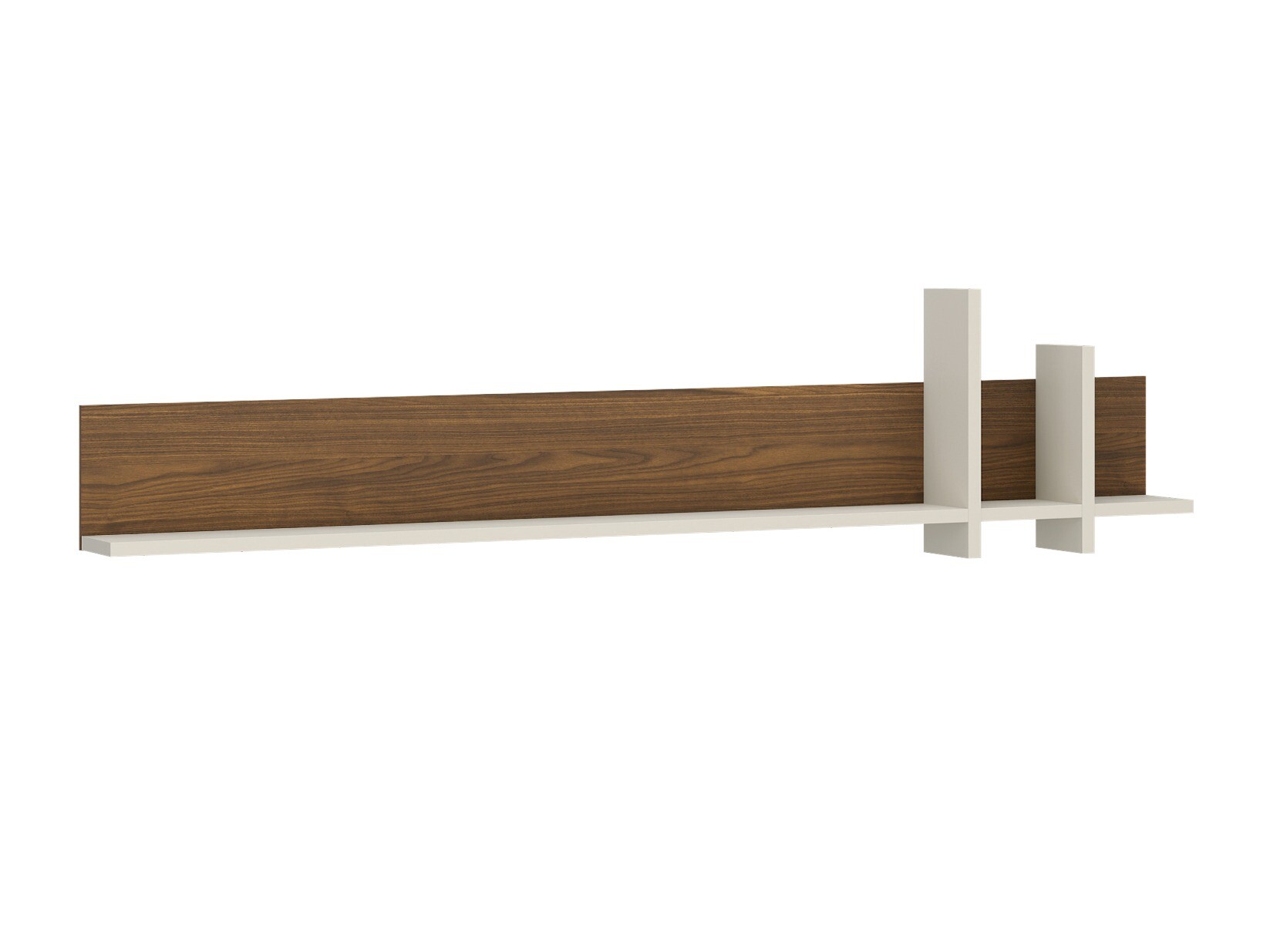 Wall shelf Deldori 111 (Cashmere + Walnut)