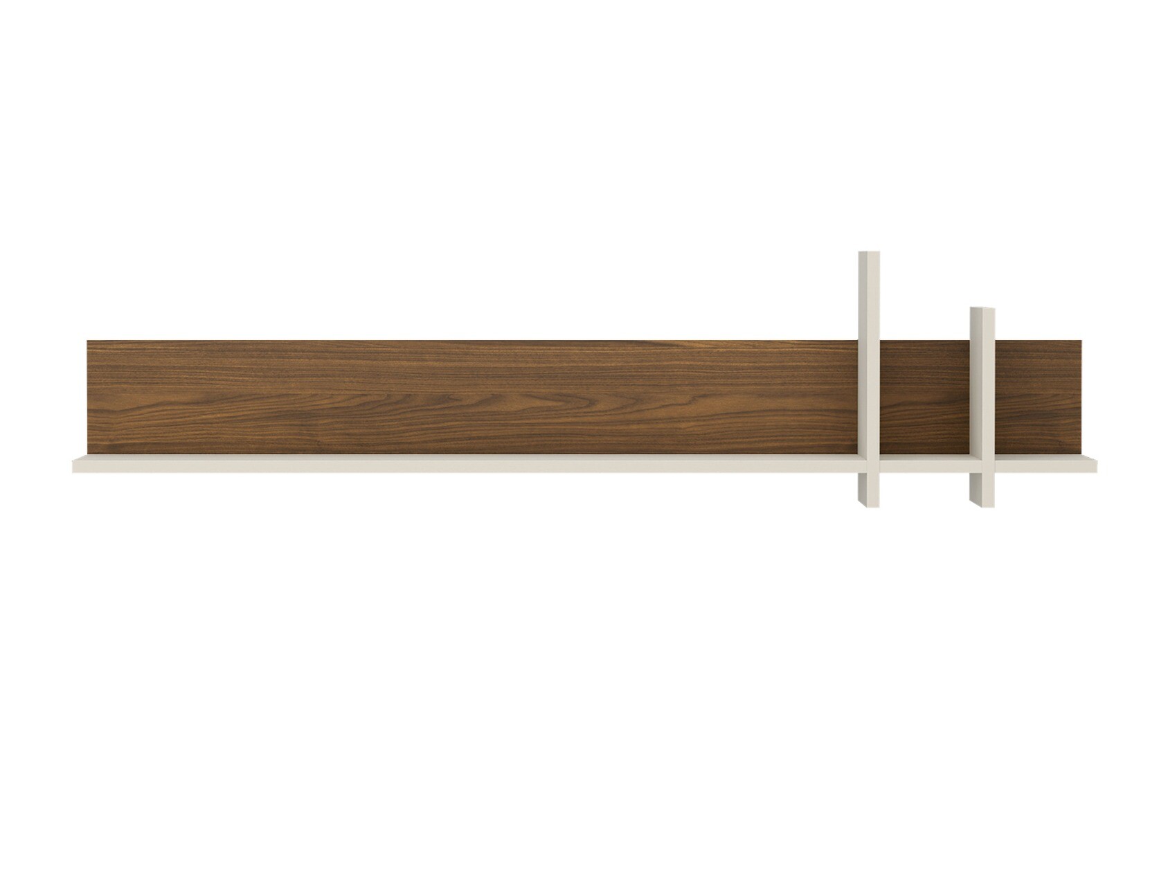 Wall shelf Deldori 111 (Cashmere + Walnut)