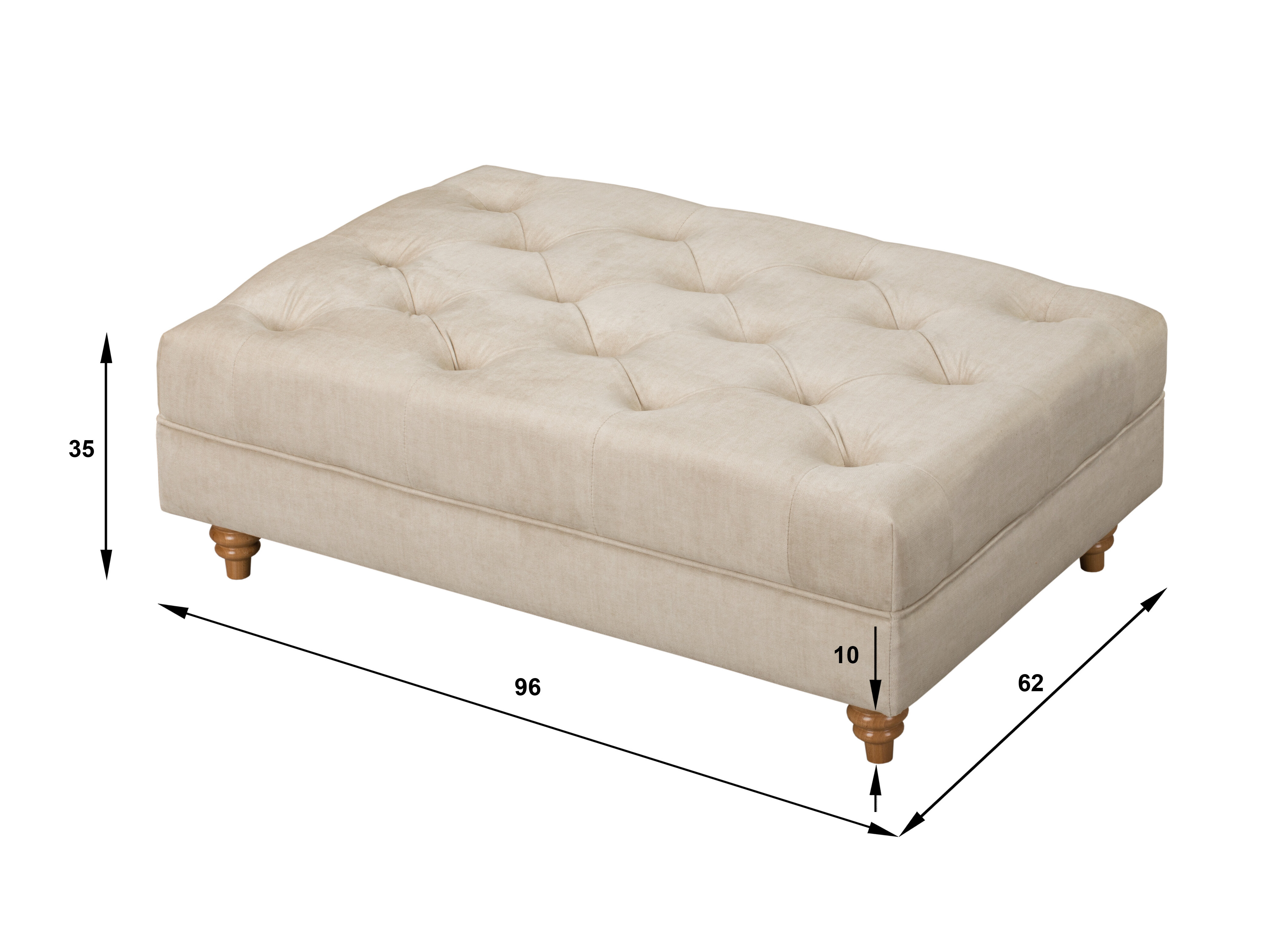 Upholstered bench Elitala 100 (Vogue 01)