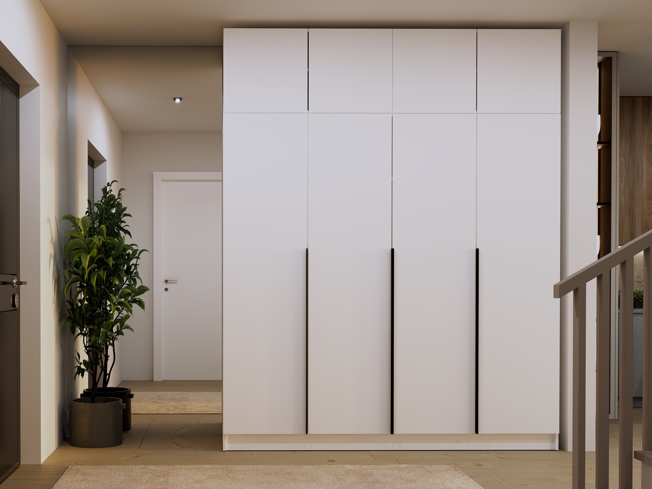 Wardrobe Mandeville 400 (White + Black)
