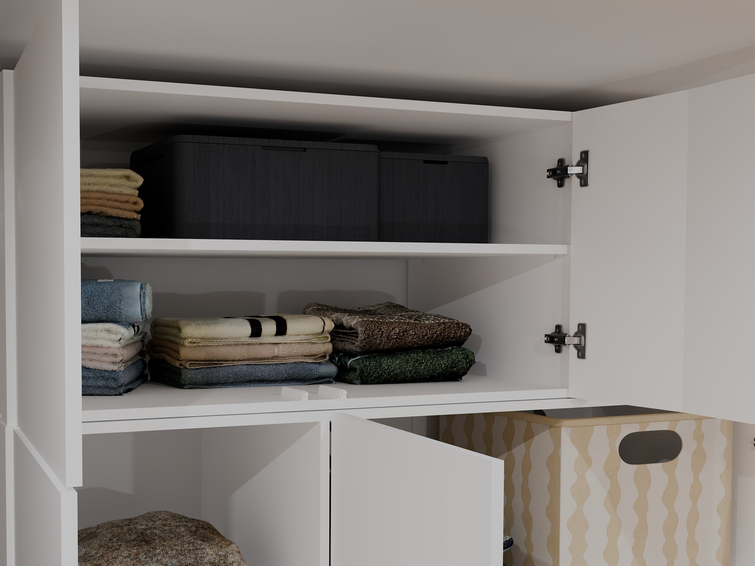 Wardrobe Mandeville 400 (White + Black)