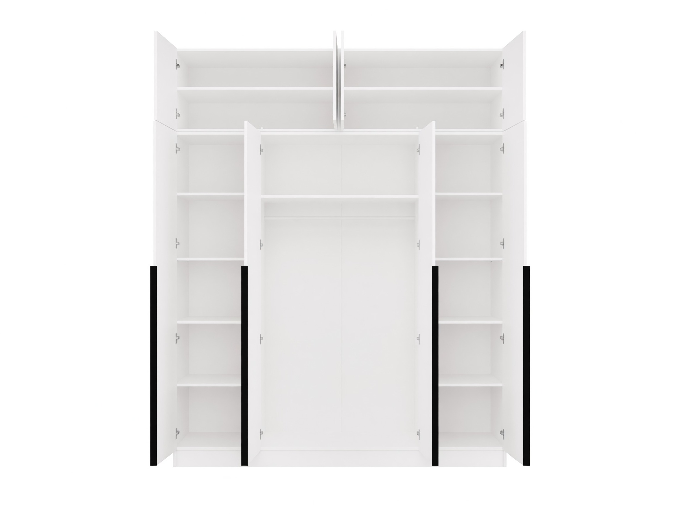 Wardrobe Mandeville 400 (White + Black)