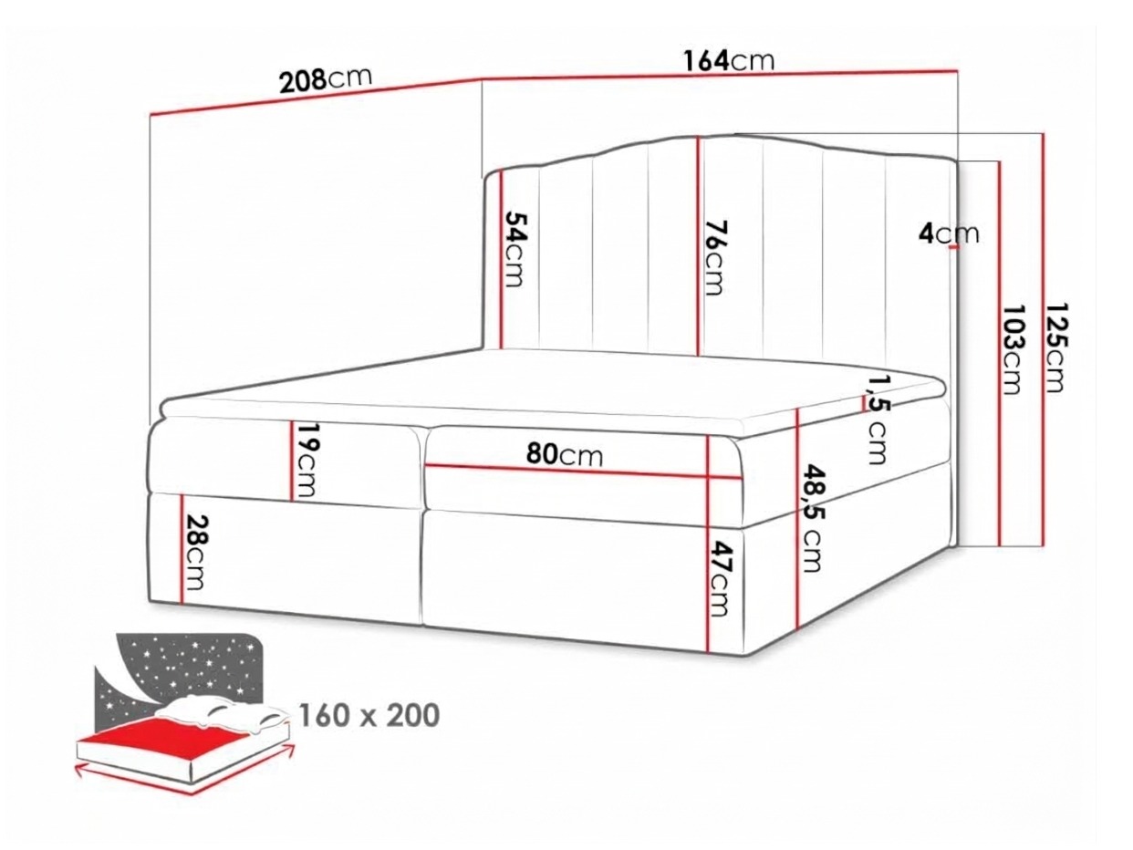 Continental bed Cantus (Casablanca 2316)