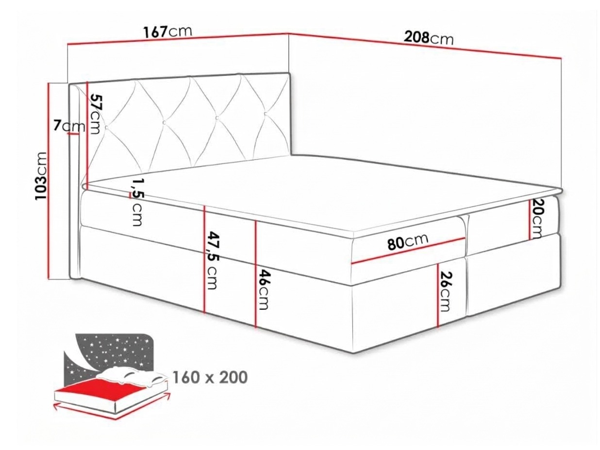 Continental bed Litus (Zetta 297)