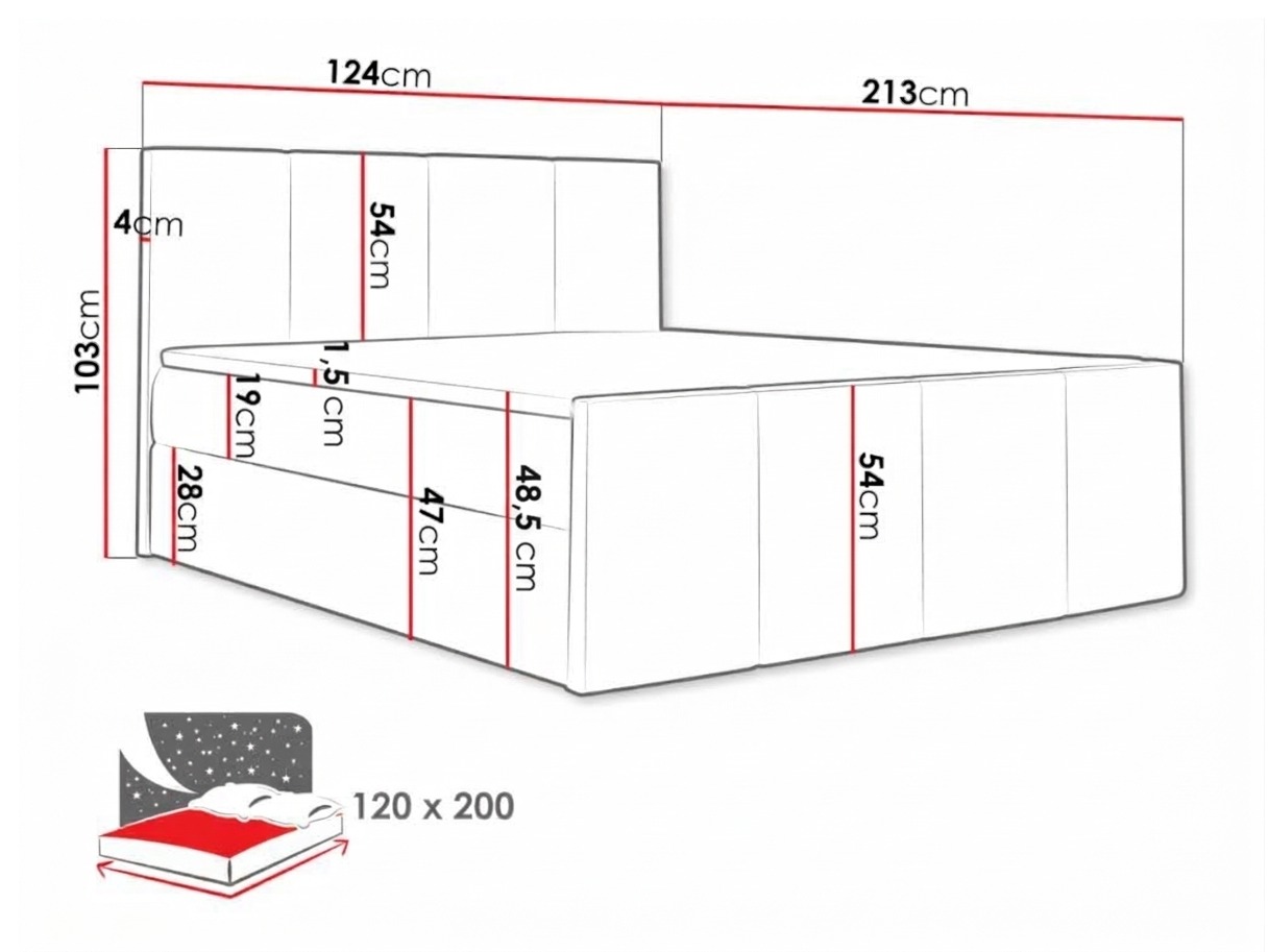 Continental bed Ventus (Soft 032)